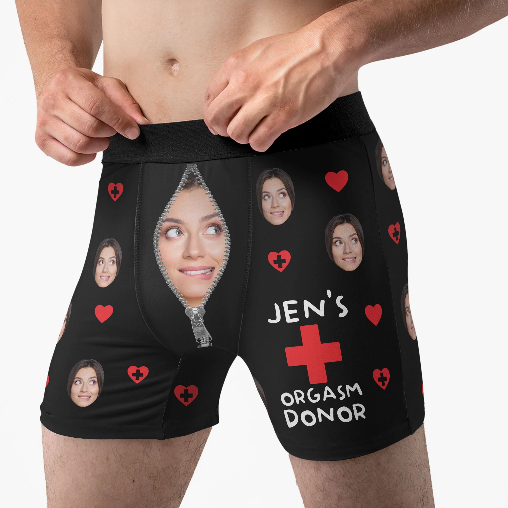 Orgasm Donor - Personalized Photo Men's Boxer Briefs - Image 5