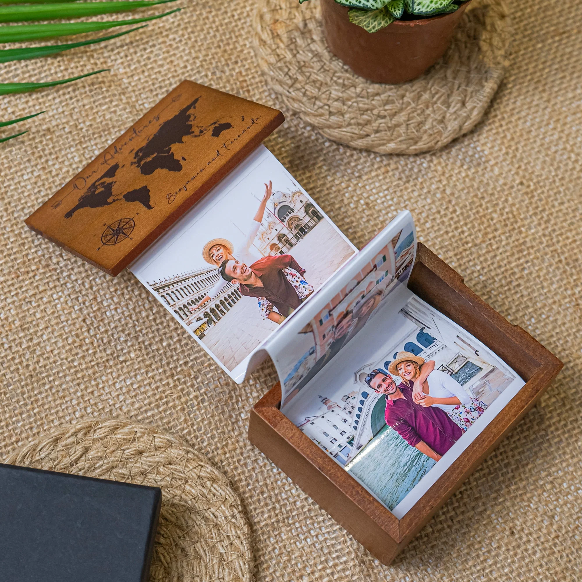 Our Adventures - Personalized Wooden Photo Box - Image 4