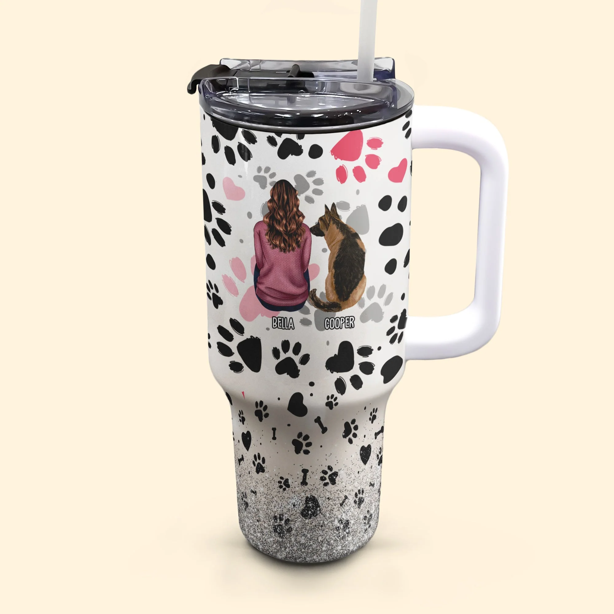 Our Bond Can't Be Broken - Personalized 40oz Tumbler With Straw - Image 3