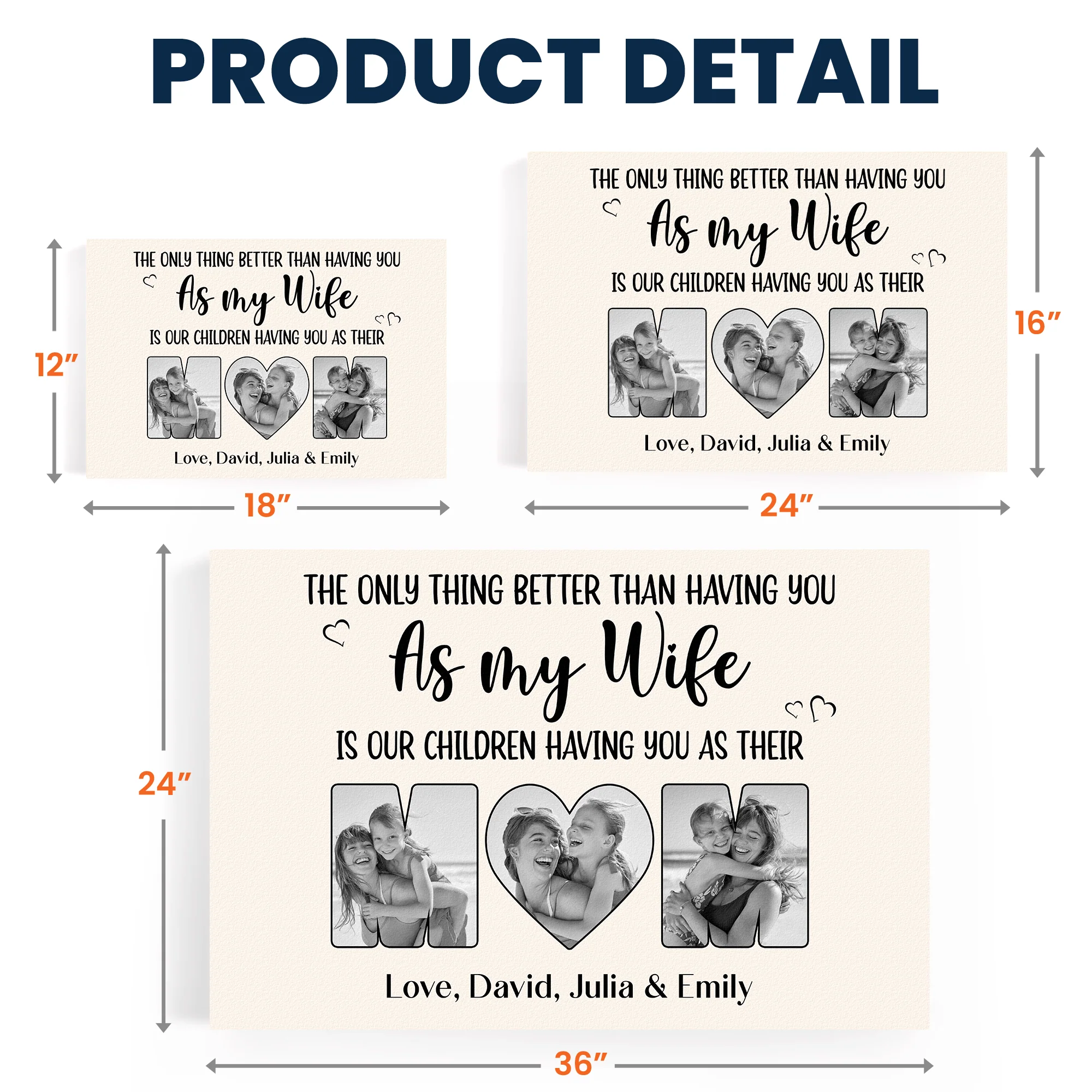 Our Children Having You As Their Mom, Mother'S Day Gift For Wife - Personalized Poster - Image 6