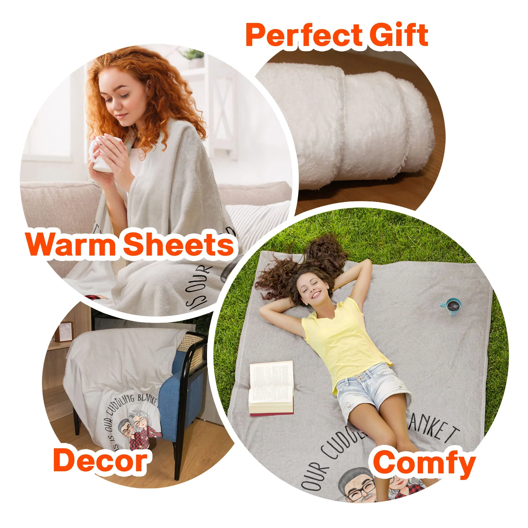 Our Cuddling Blanket - Personalized Couple Blanket - Image 7