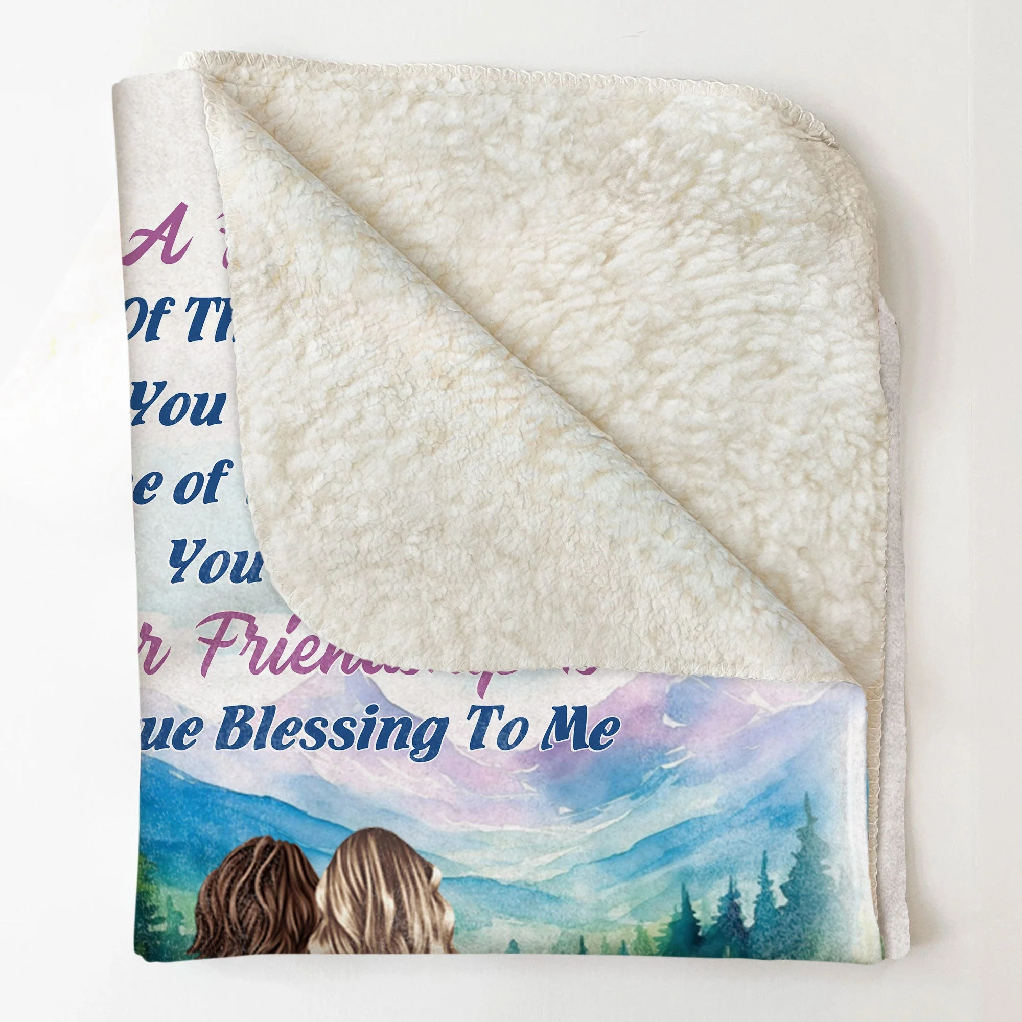 Our Friendship Is A True Blessing To Me - Personalized Blanket - Image 4