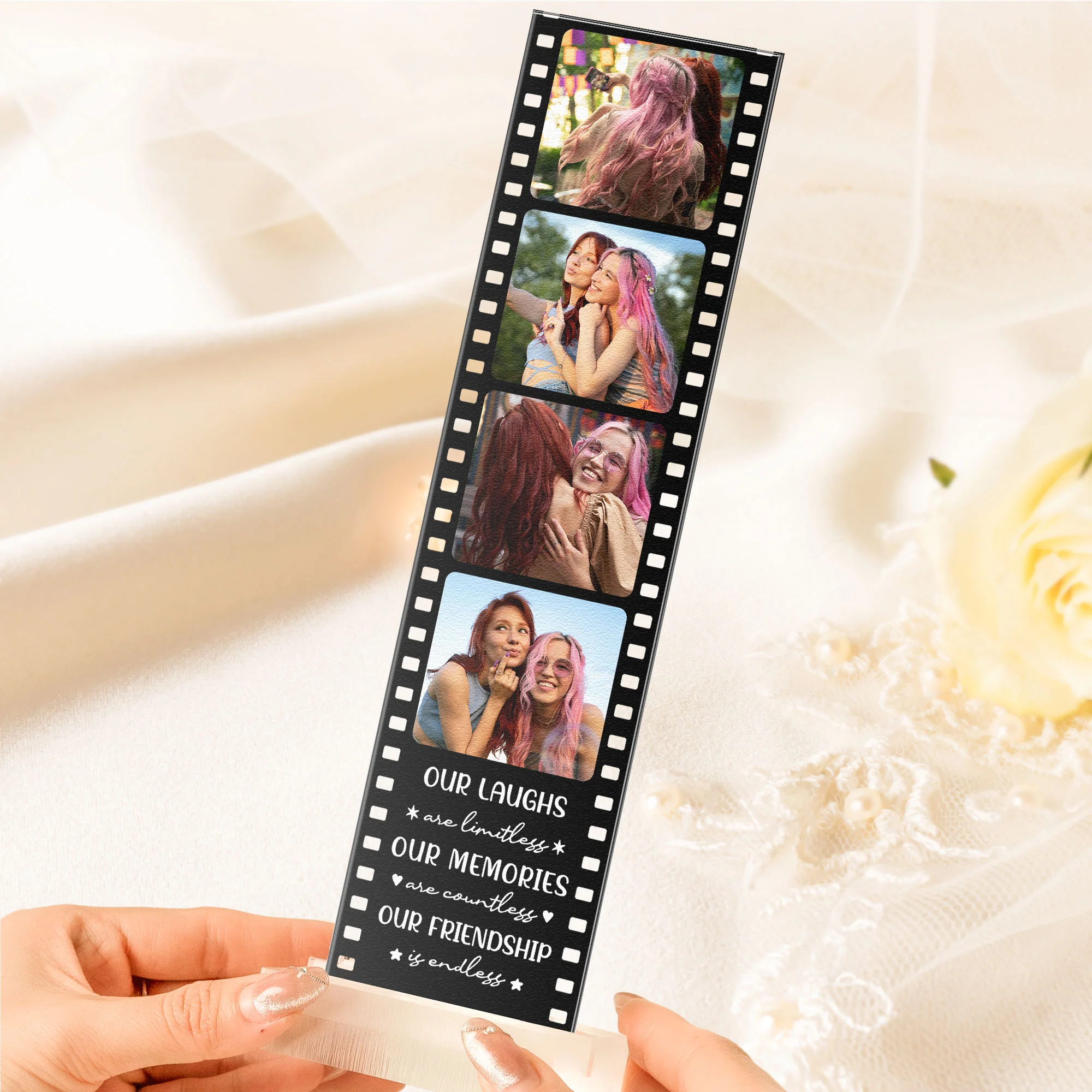 Our Laughs Are Limitless, Our Memories Are Countless Bestie - Custom Acrylic Photo Film Strip - Image 5