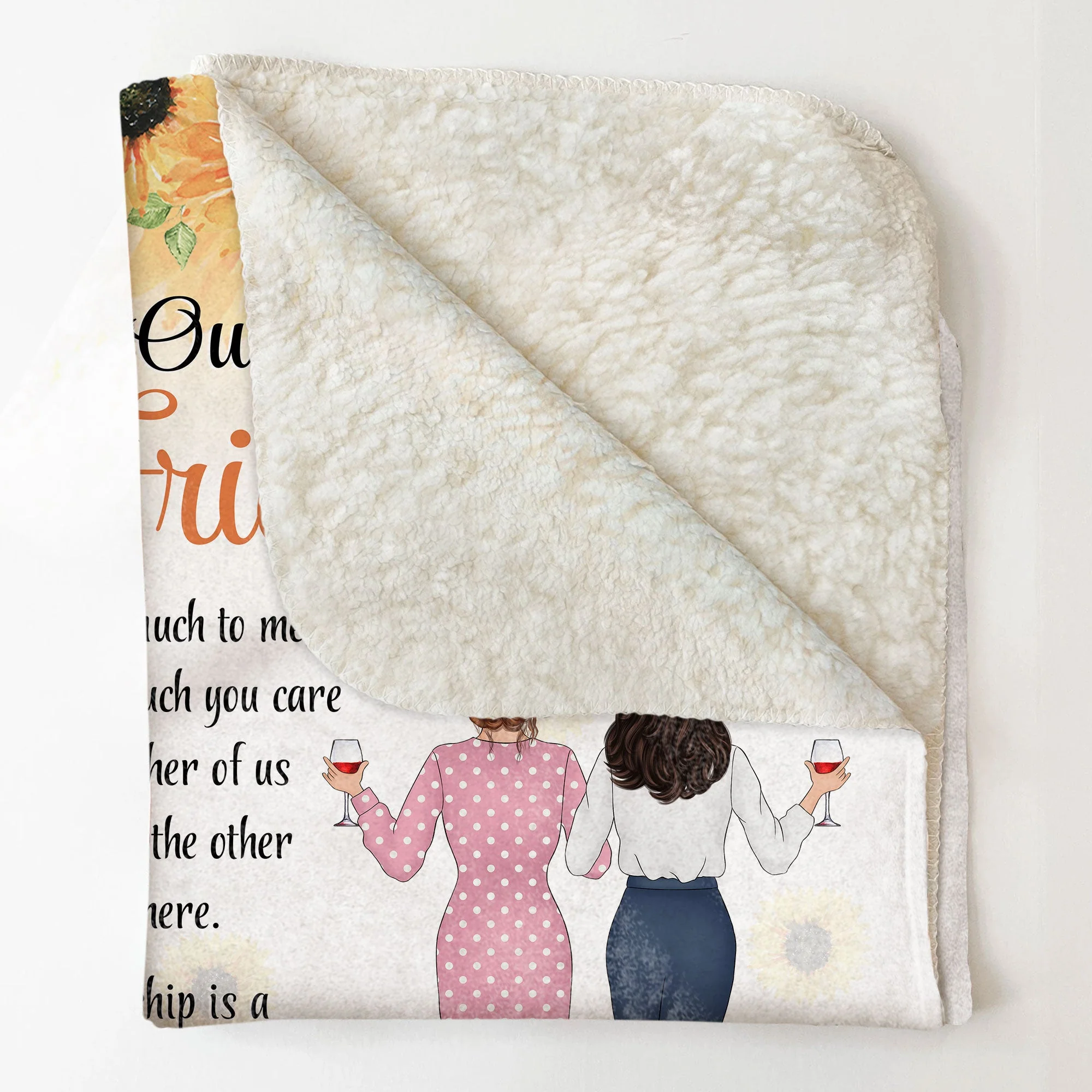 Our Special Friendship - Personalized Friend Blanket - Birthday , Friendship DayGift For Bff, Friends, Besties, Best Friends - Image 4