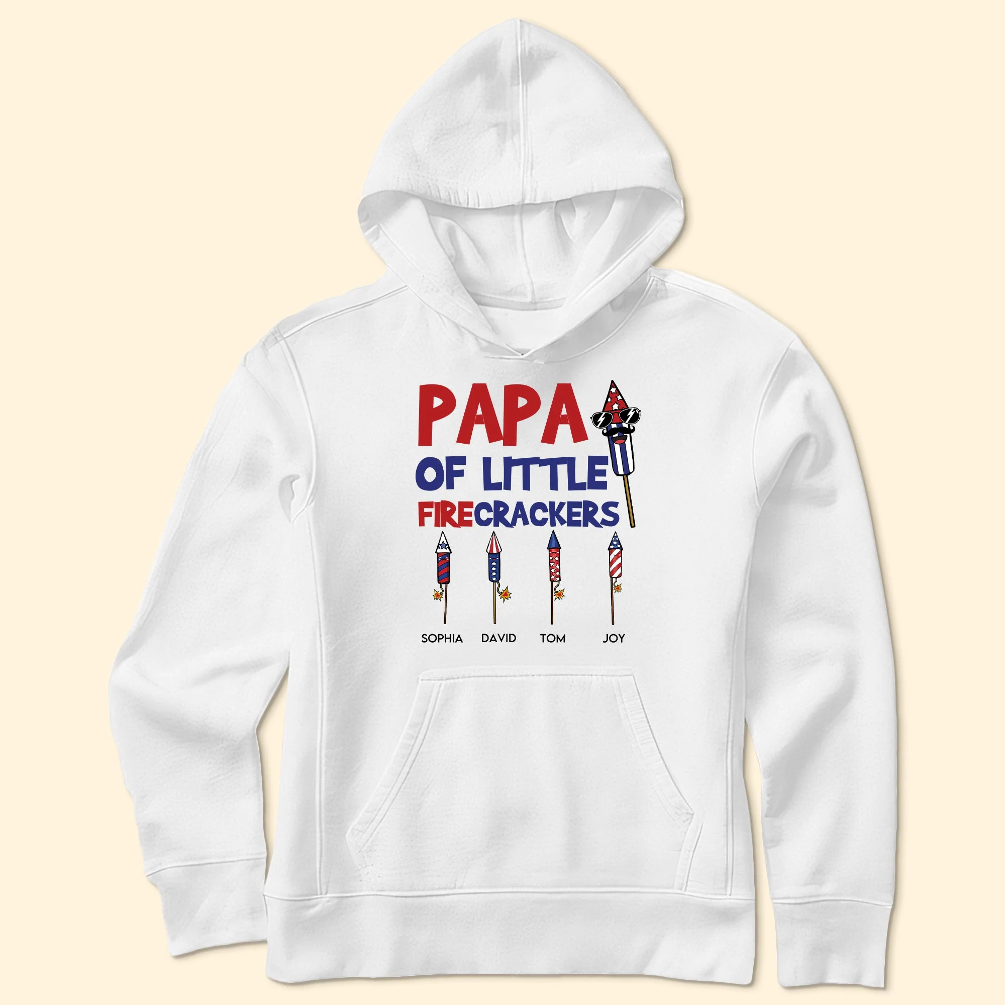 Papa Of Little Firecrackers - Personalized Shirt - Image 5