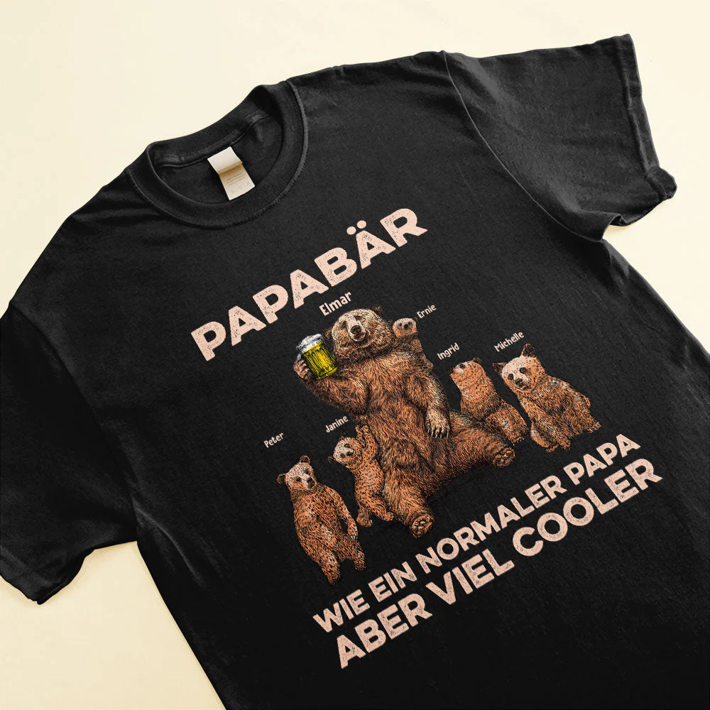 Papabar, Wie Ein Normaler Papa Aber Viel Cooler, Familie Custom Shirt, Geschenk Fur Vater, Papa, Grossvater - Image 3