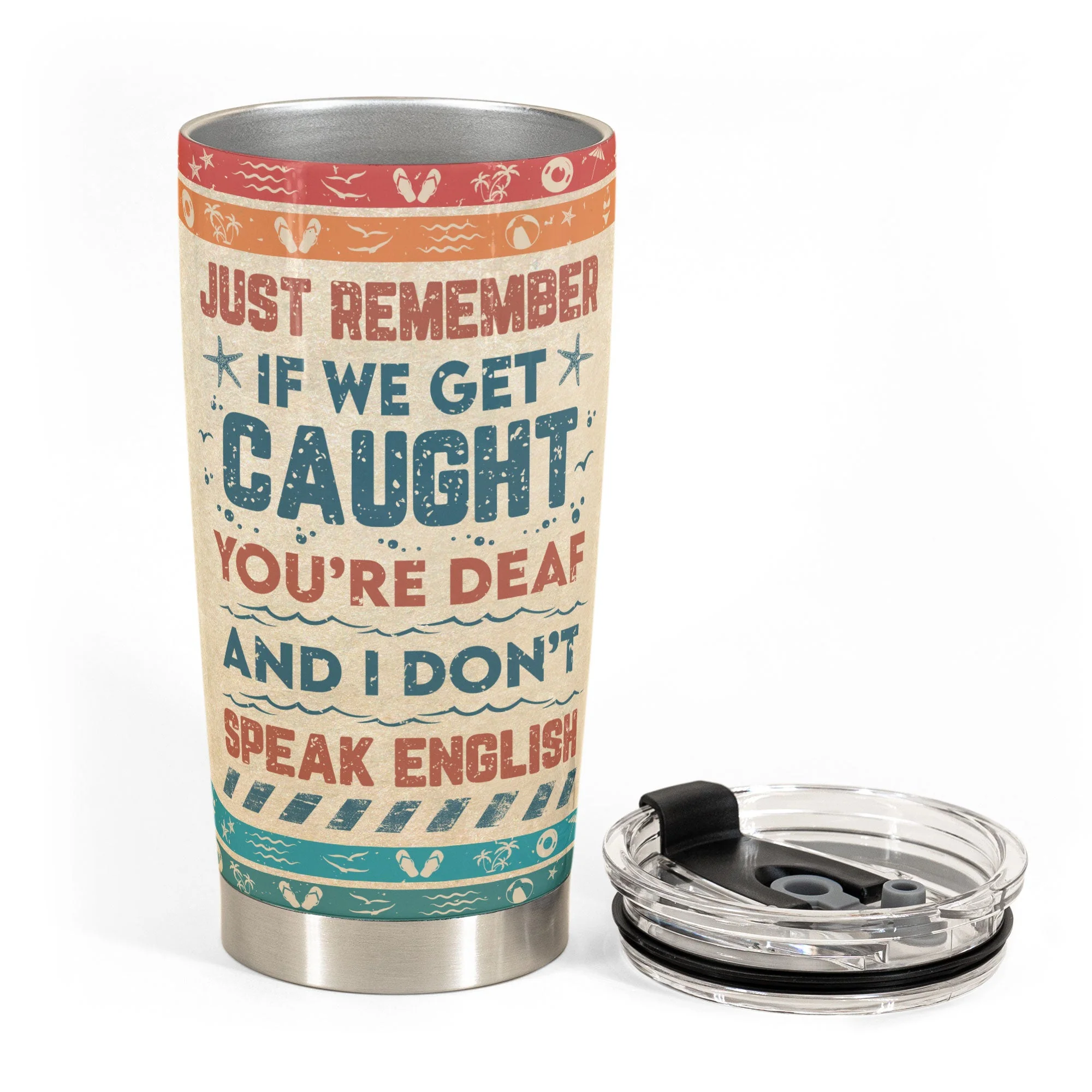 Partner In Crime - Summer Version - Personalized Tumbler Cup - Image 3