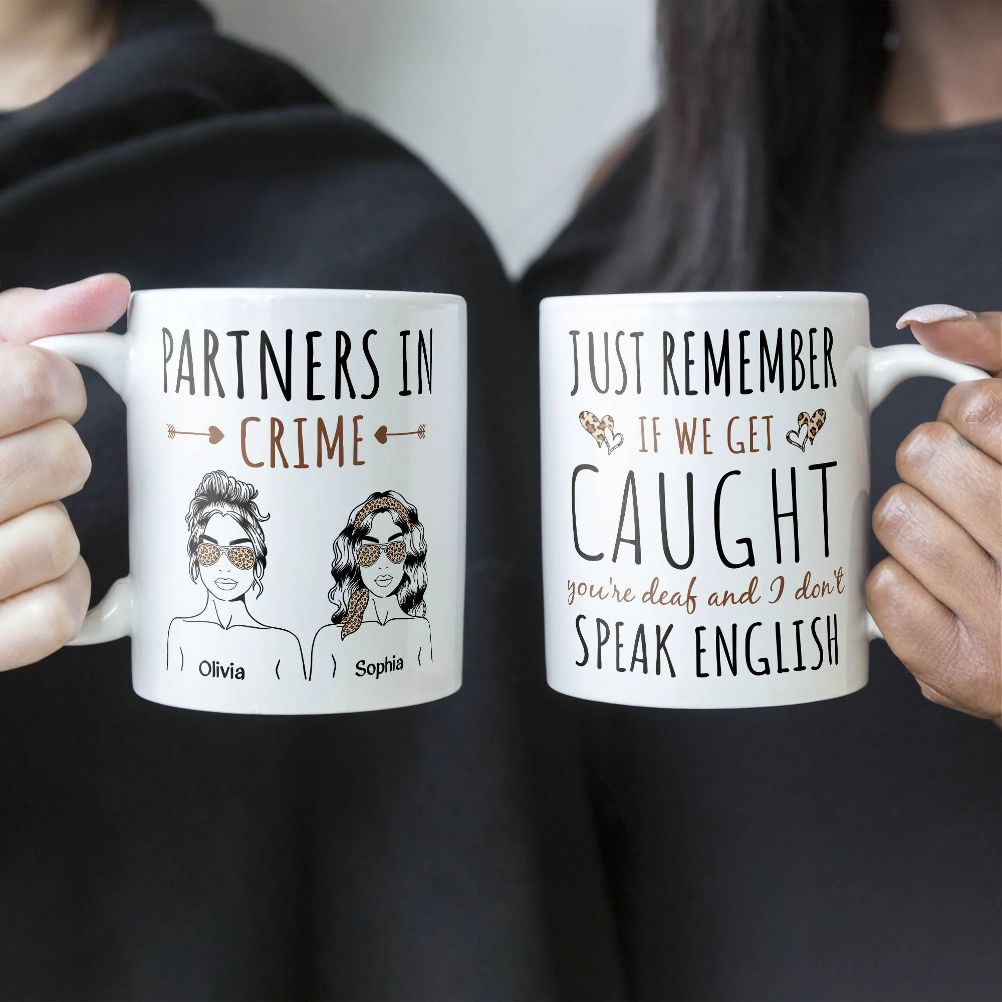 Partners In Crime - Personalized Mug - Image 4