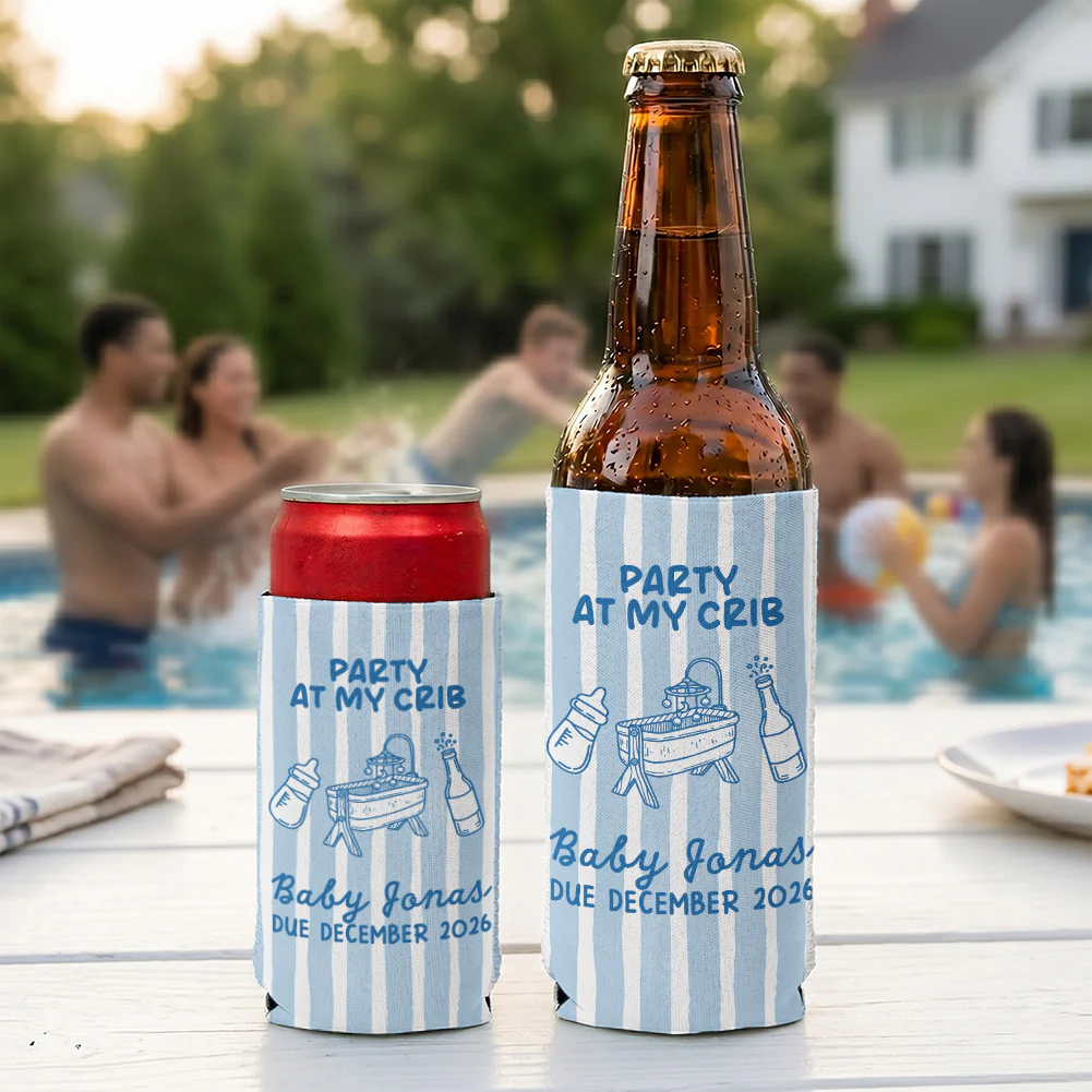 Party At My Crib - Personalized Can Cooler - Image 4