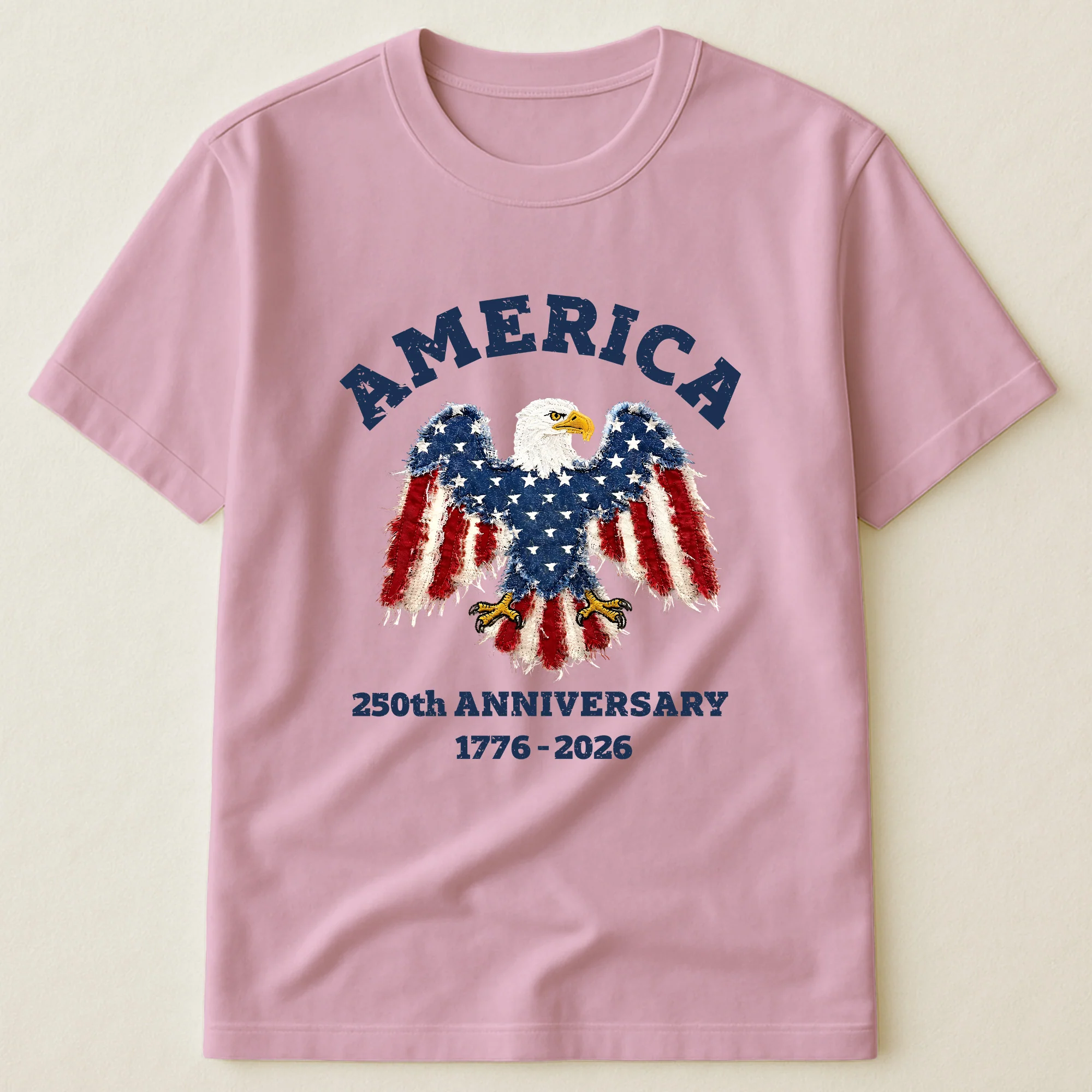 Patchwork Style USA Bald Eagles Print - Shirt - Image 16
