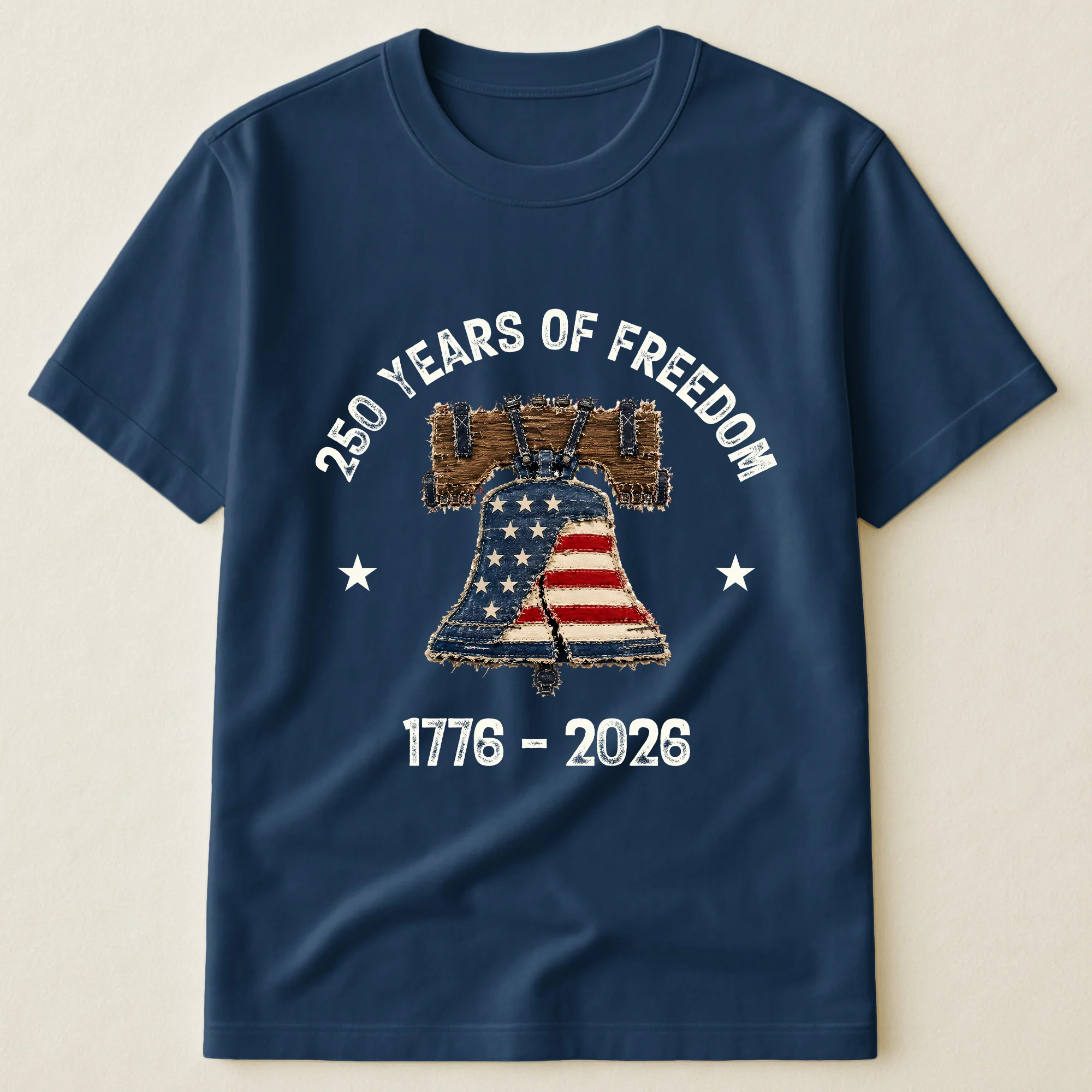 Patchwork Style USA Liberty Bell Print - Shirt - Image 10