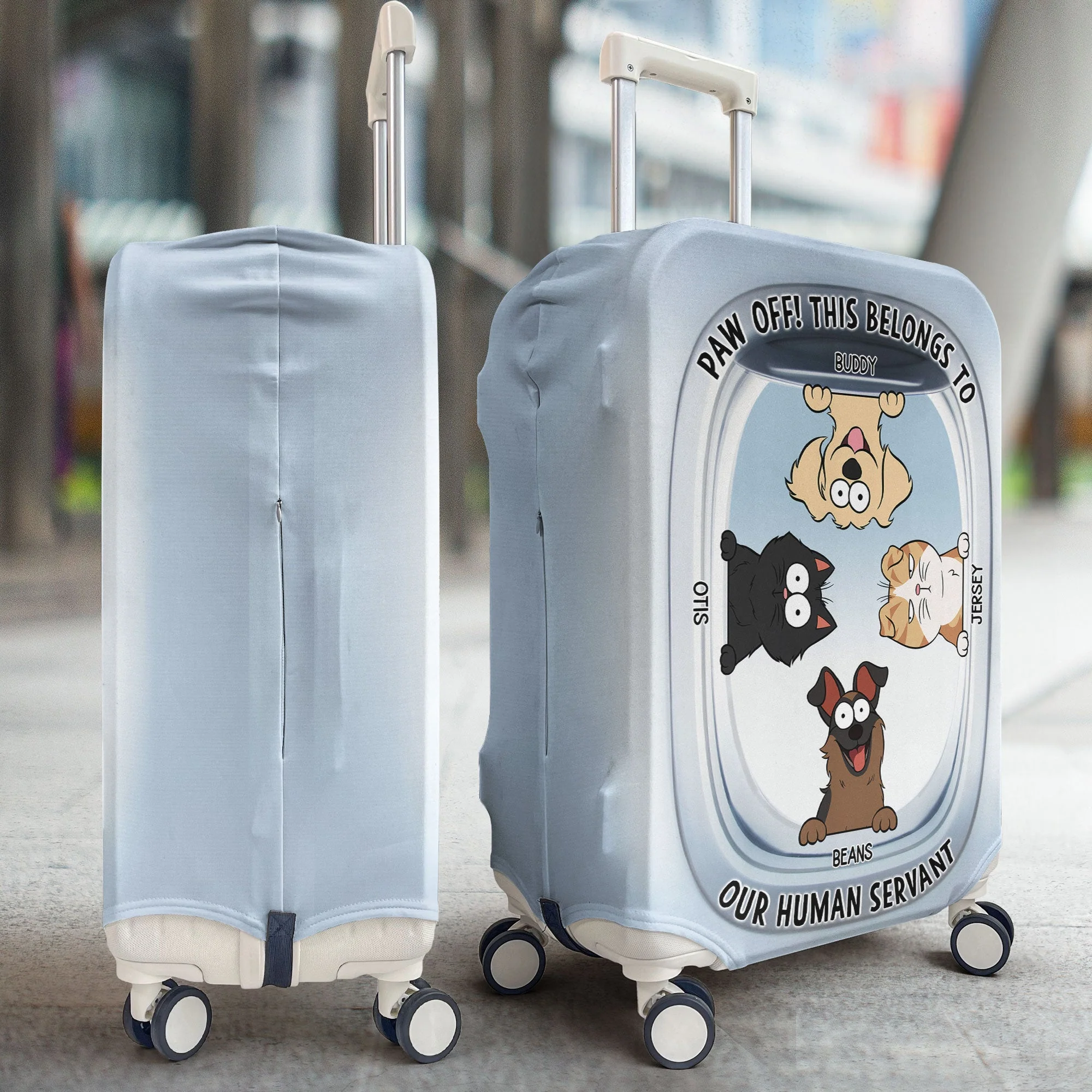 Paw Off The Luggage! - Personalized Luggage Cover - Image 3