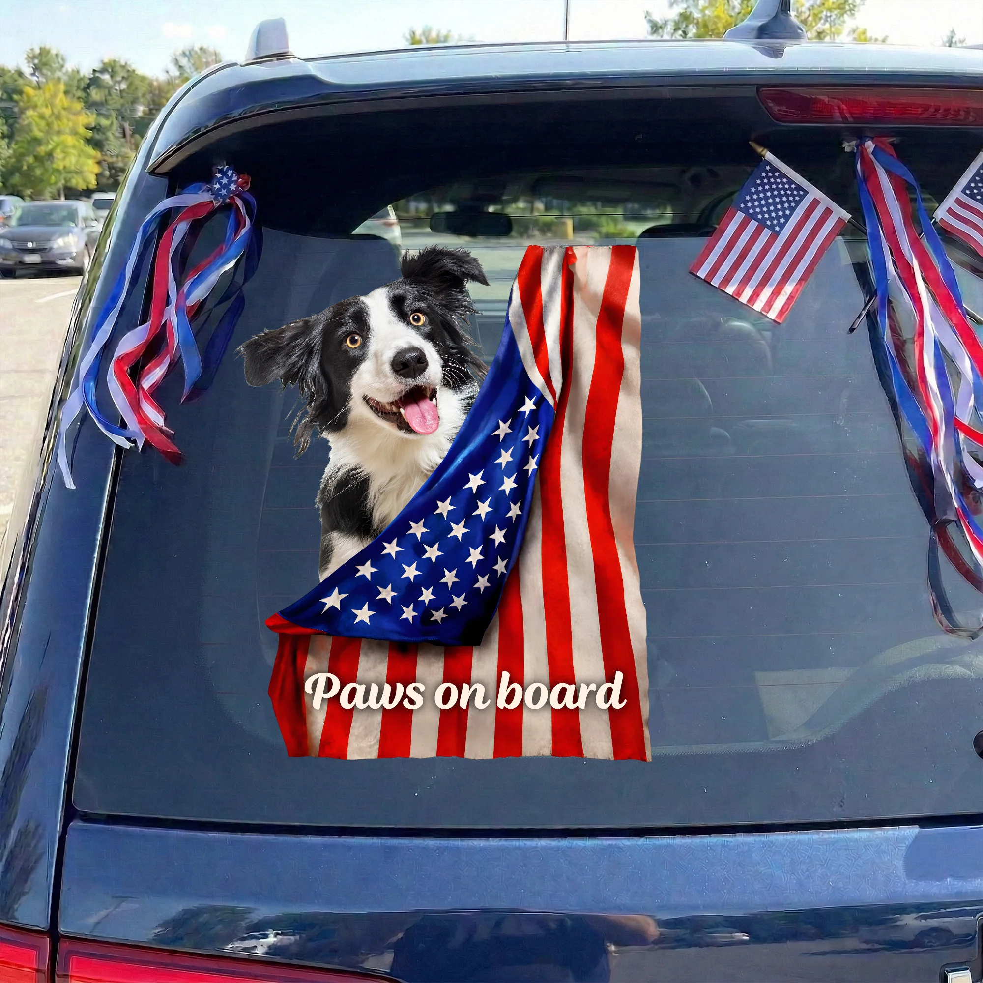 Paws On Board - Personalized Decal - Image 4
