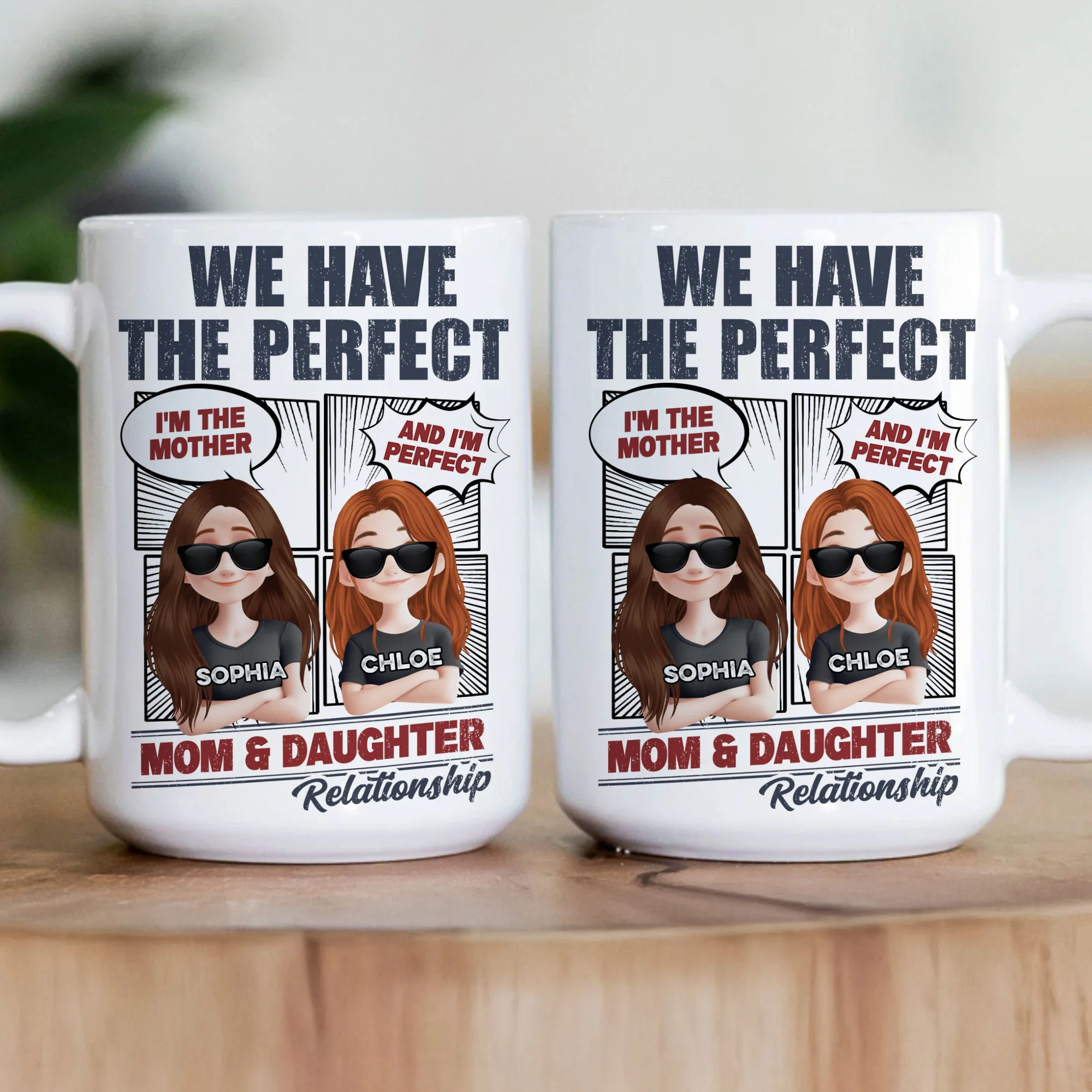 Perfect Mom And Daughter - Personalized Mug - Image 3