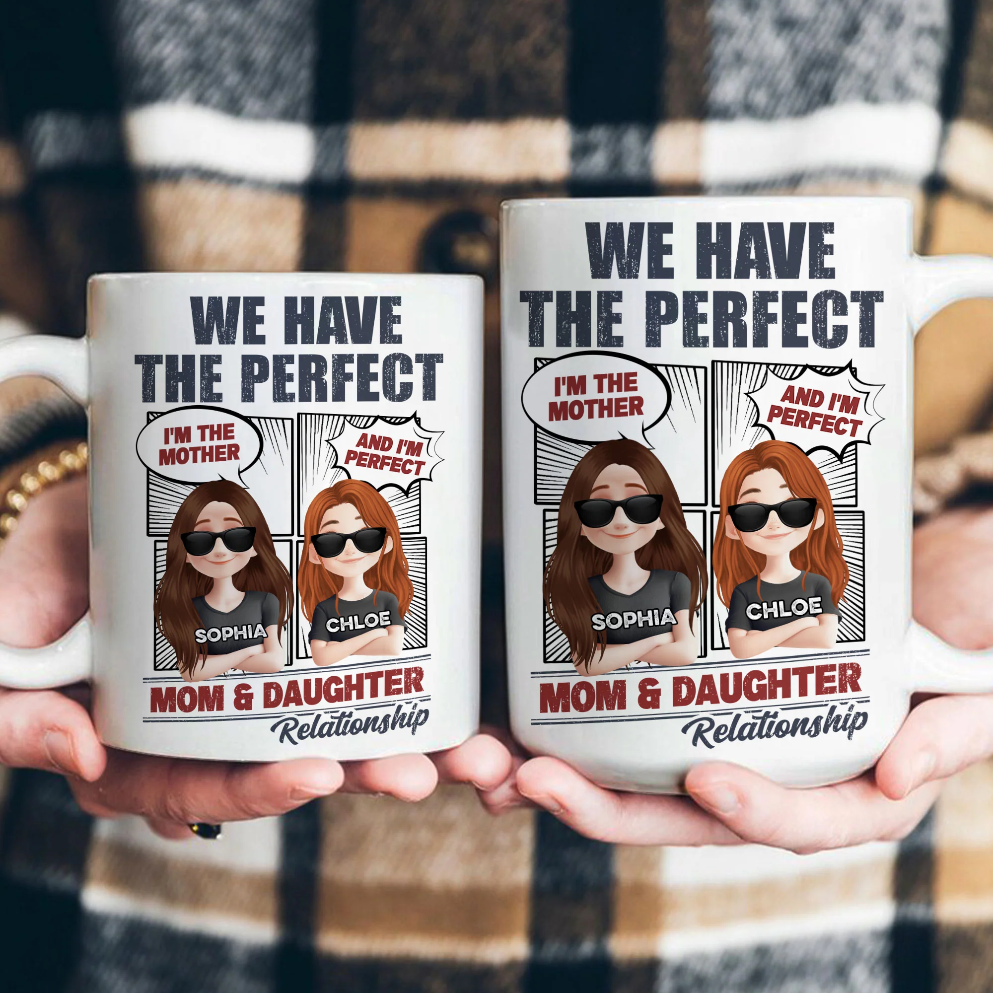 Perfect Mom And Daughter - Personalized Mug - Image 4