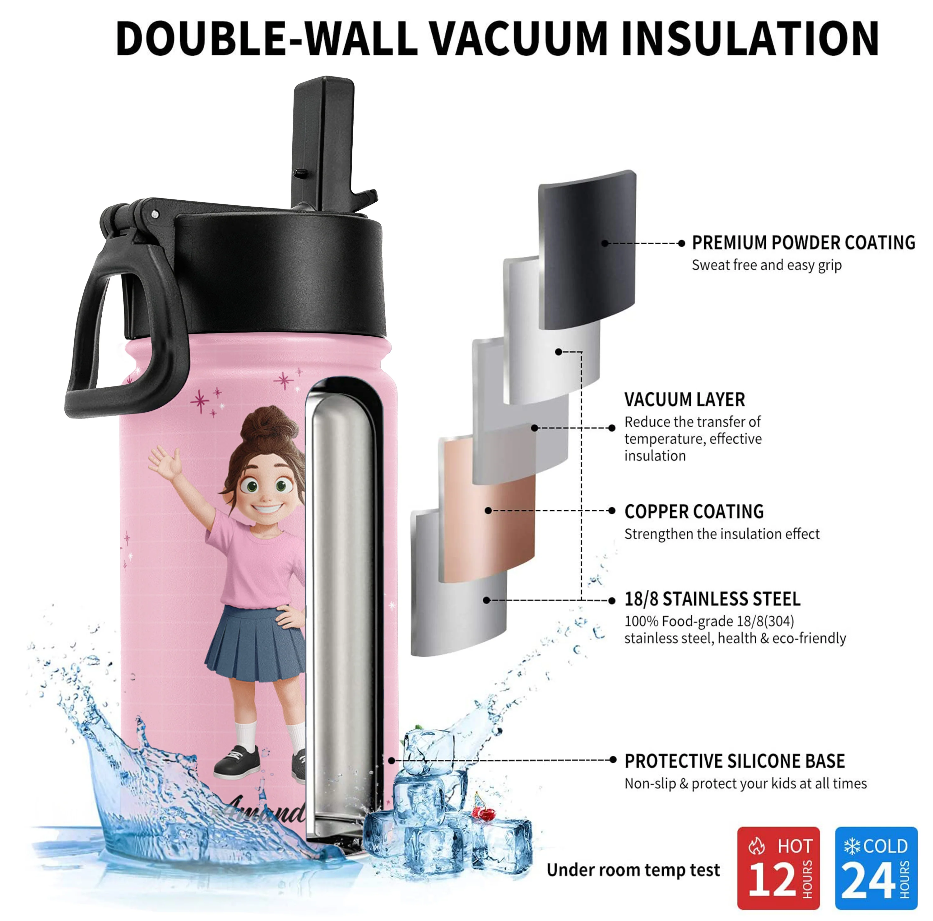 Personalized Gift For Kid You Are Bible Verses - Personalized Water Bottle - Image 3