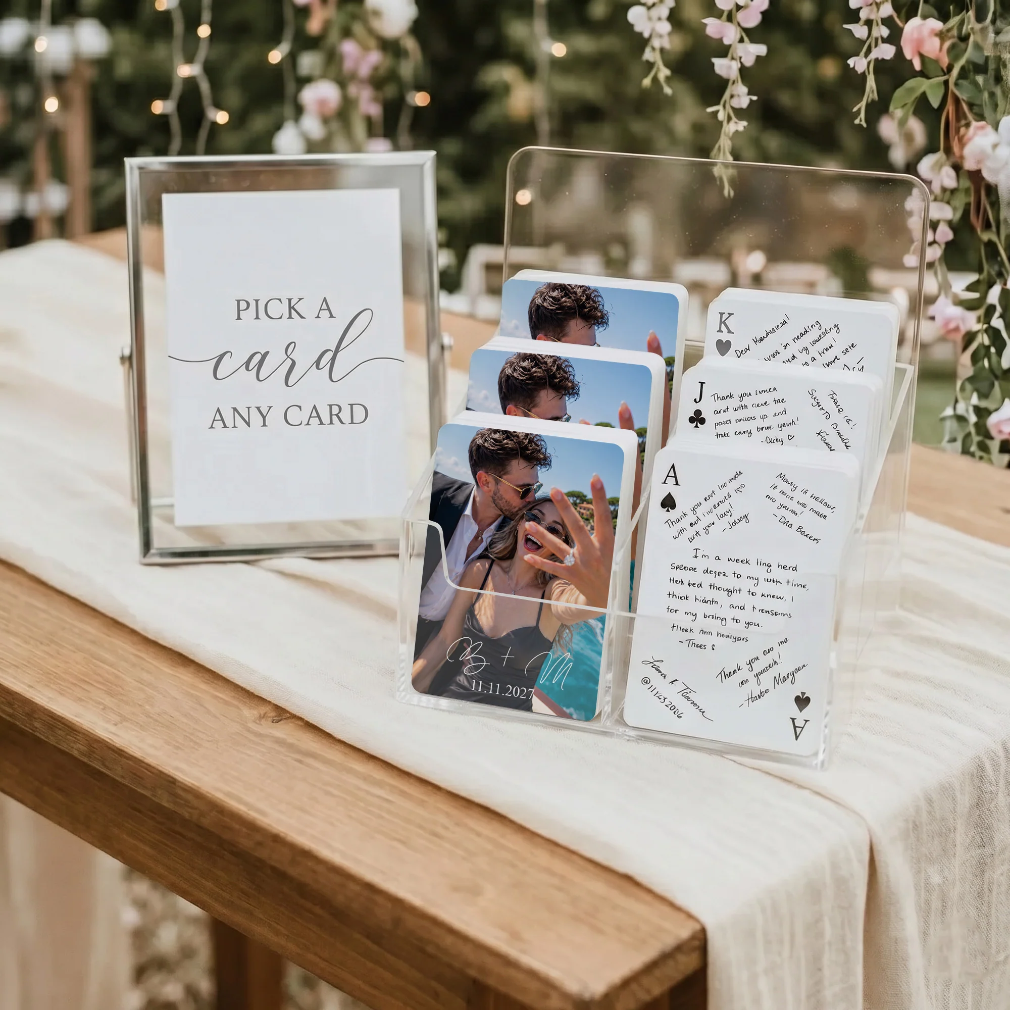 Personalized Wedding Guest Book Alternative - Custom Playing Cards Deck - Personalized Playing Cards - Image 6