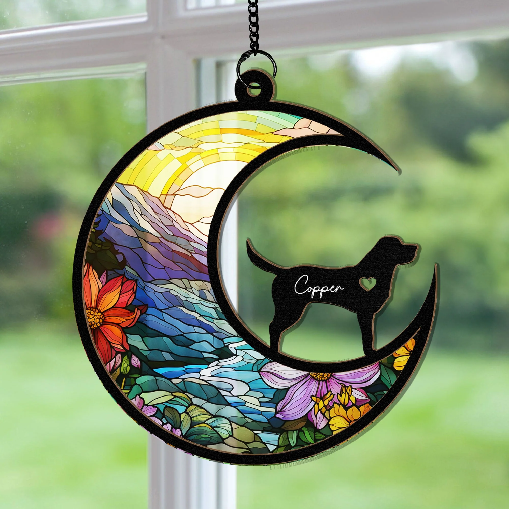 Pet Loss - Personalized Window Hanging Suncatcher Ornament - Image 4