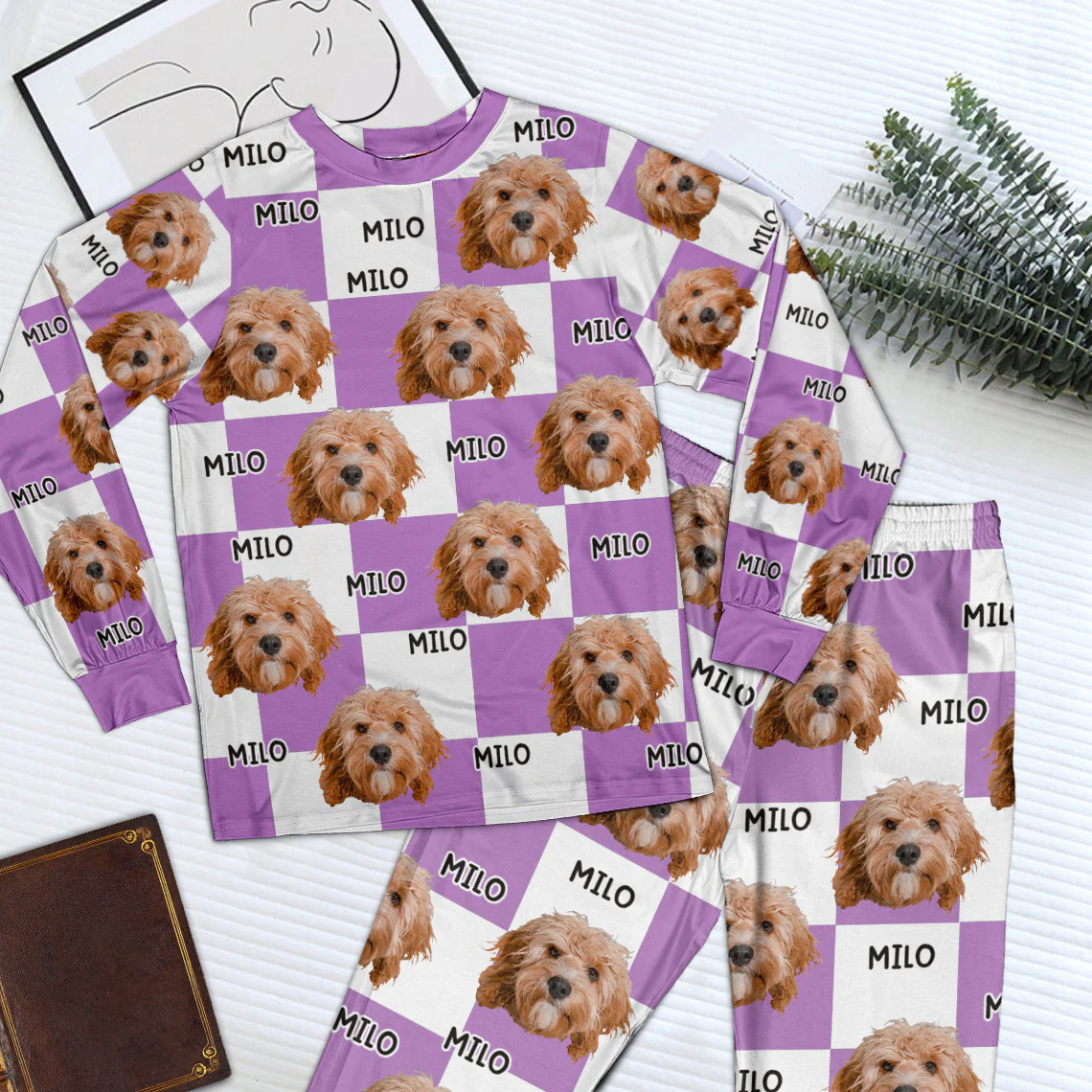 Pet Pattern - Personalized Photo Pajama Set - Image 5