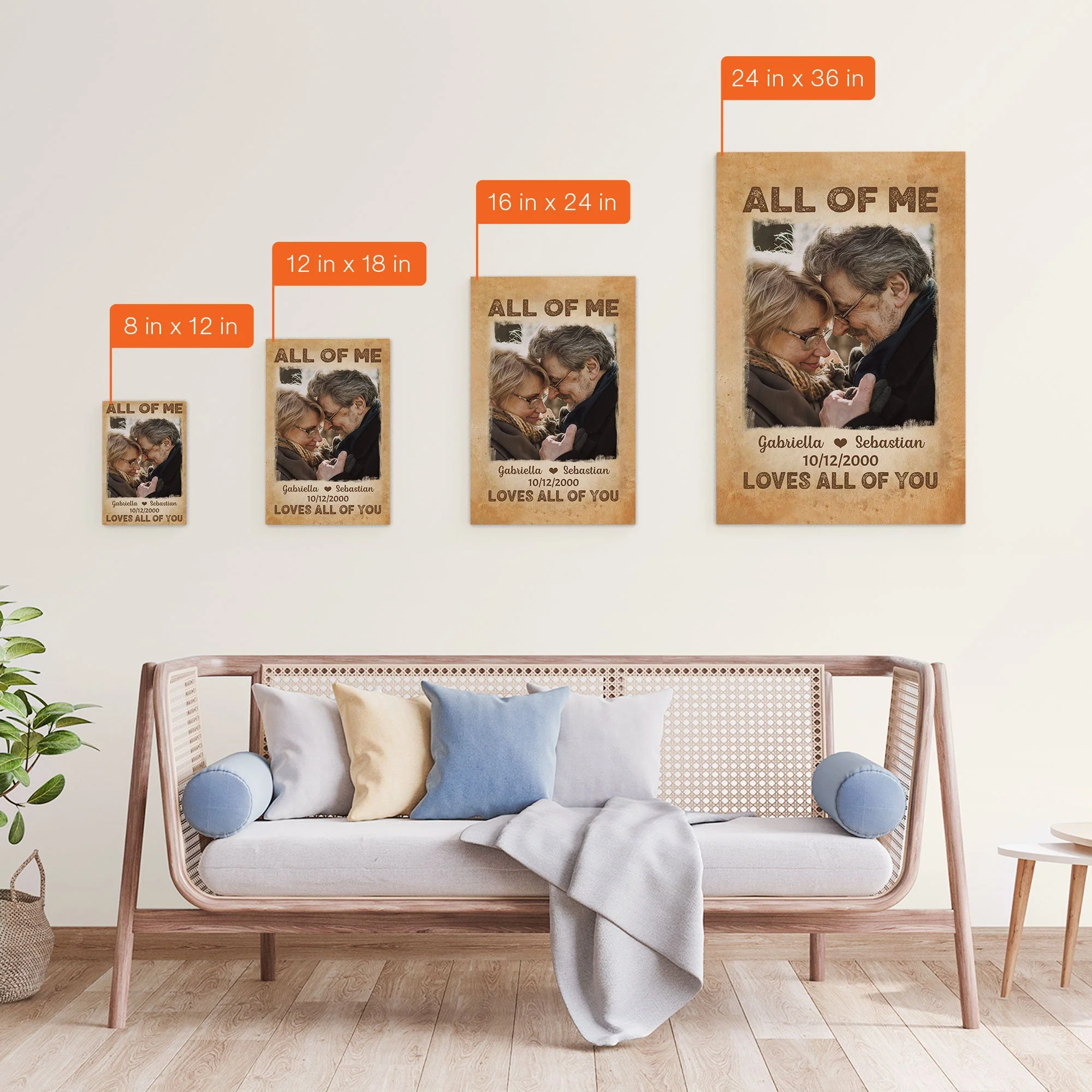 All Of Me Loves All Of You - Personalized Photo Poster/Wrapped Canvas - Image 7