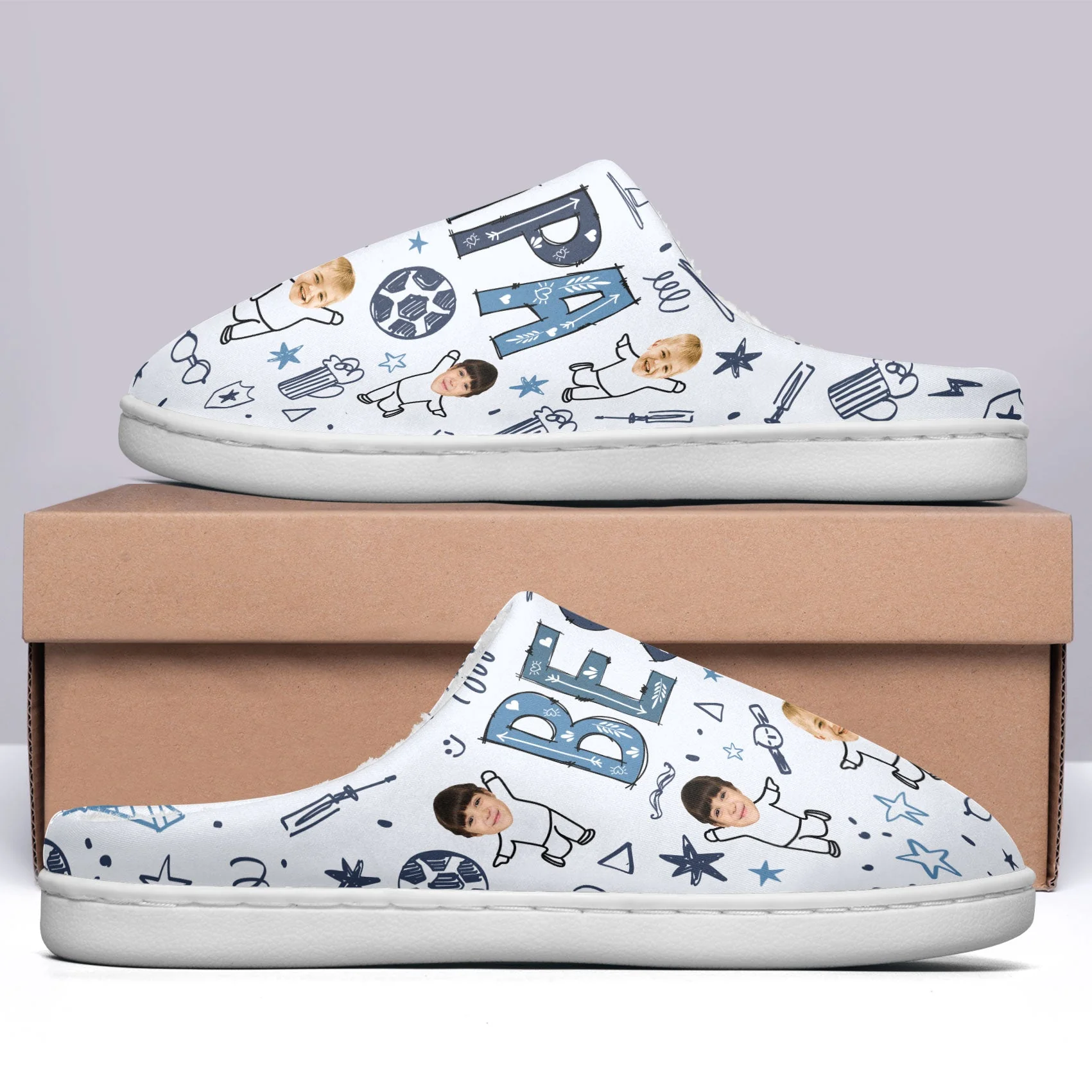 Best Dad - Personalized Photo Slippers - Image 5