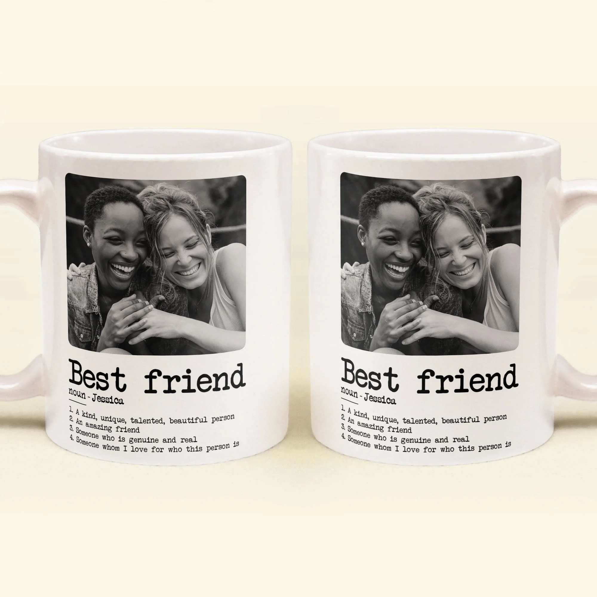 Best Friend Definition - Personalized Photo Mug