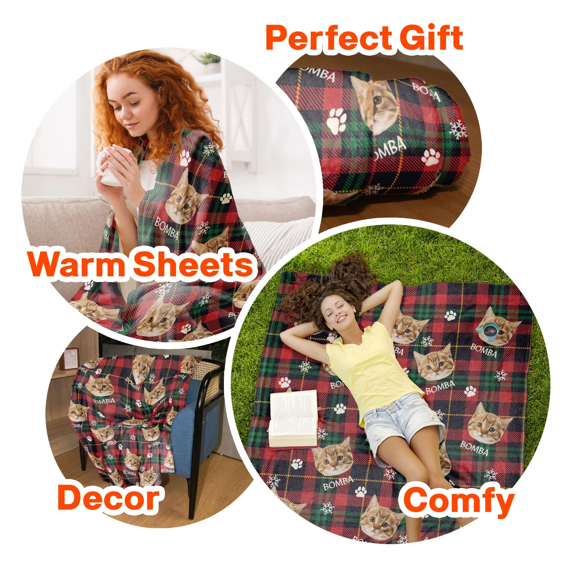 Christmas Pet - Personalized Photo Blanket - Image 7