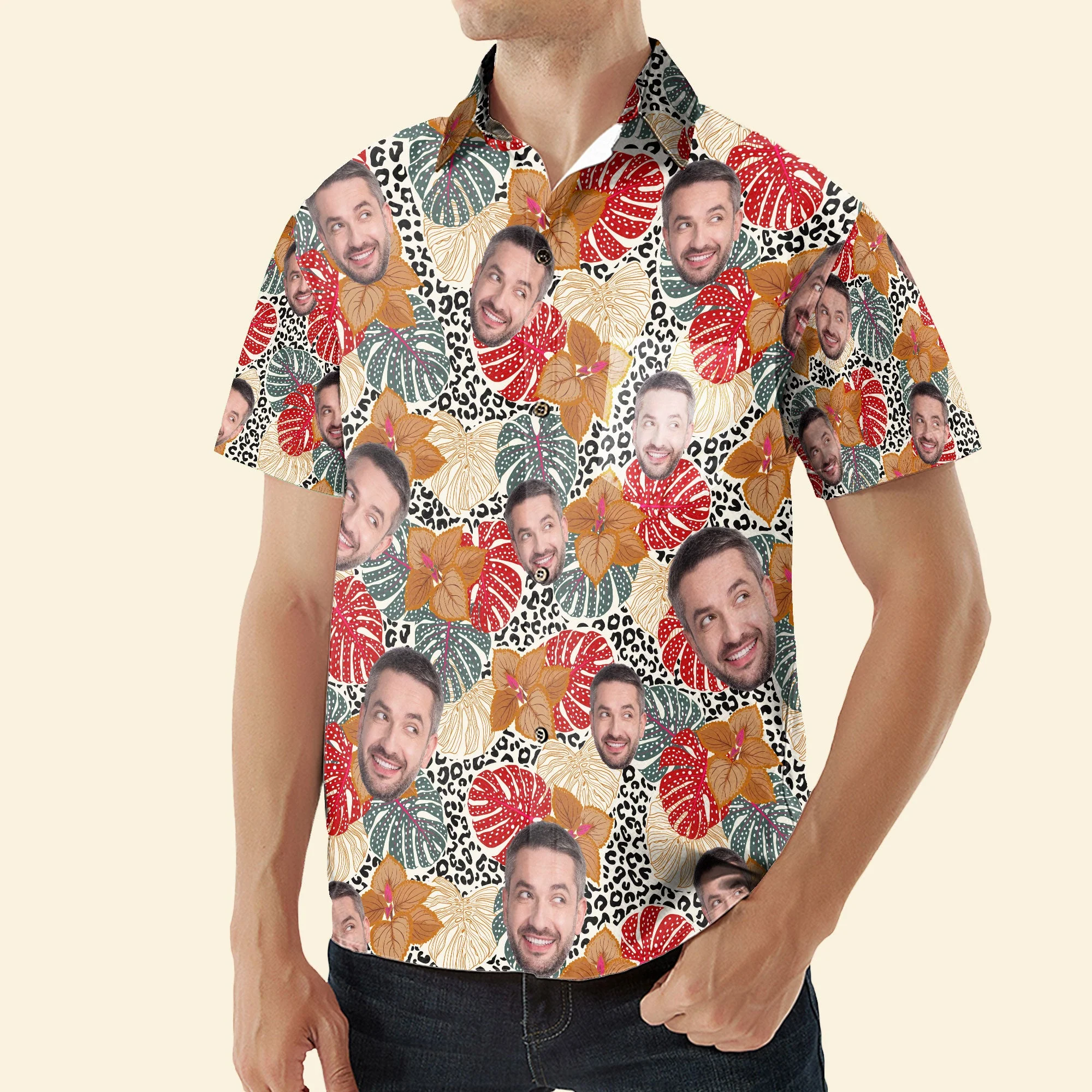 Custom Face - Personalized Photo Hawaiian Shirt - Image 4
