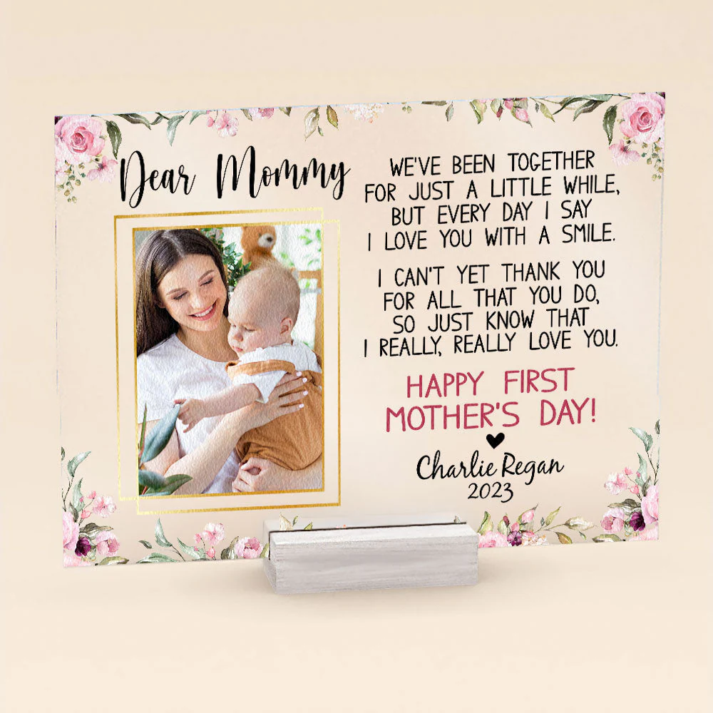 Dear Mommy From Baby - Personalized Acrylic Photo Plaque - Image 4