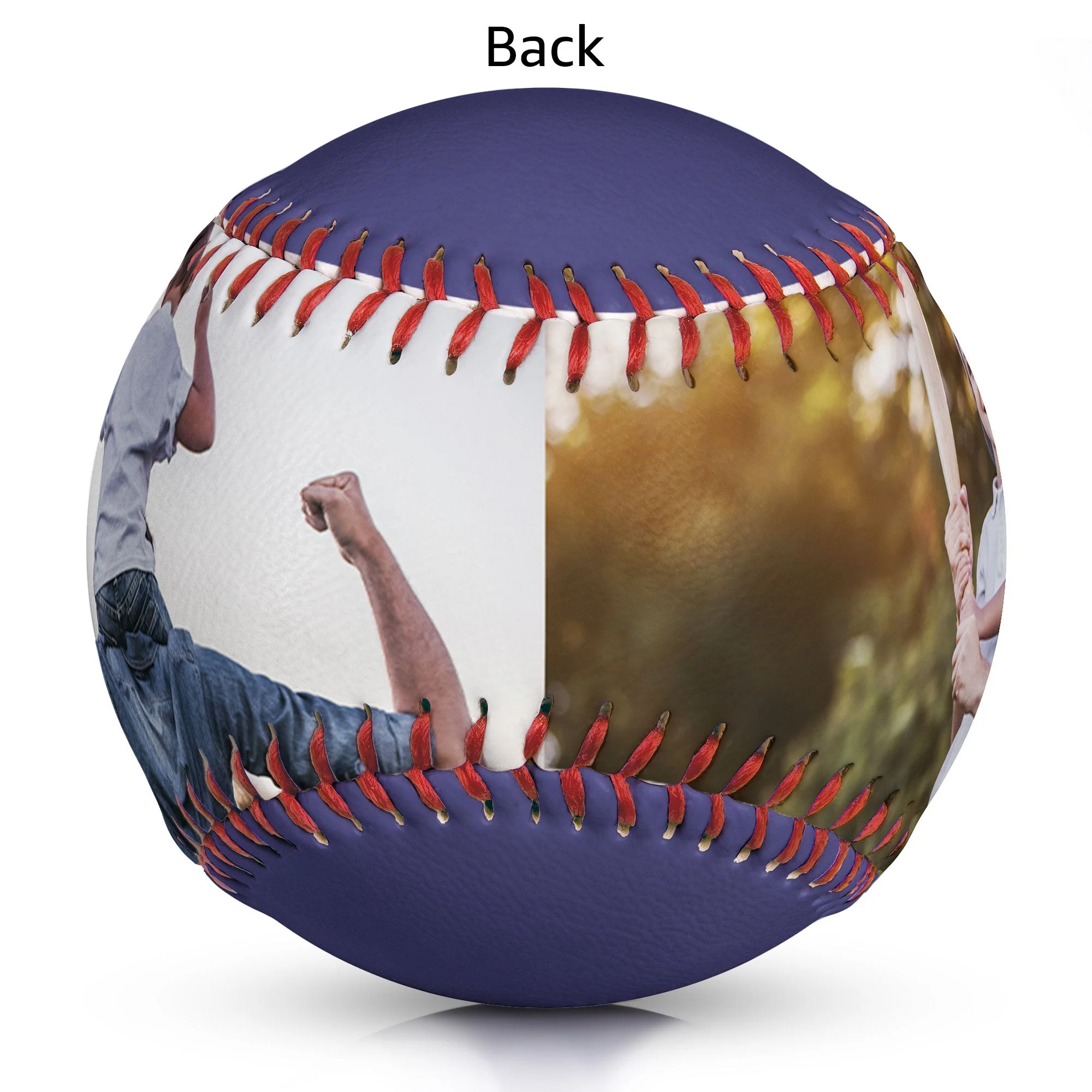 Happy Father's Day To The World's Best Dad - Personalized Photo Baseball - Image 4