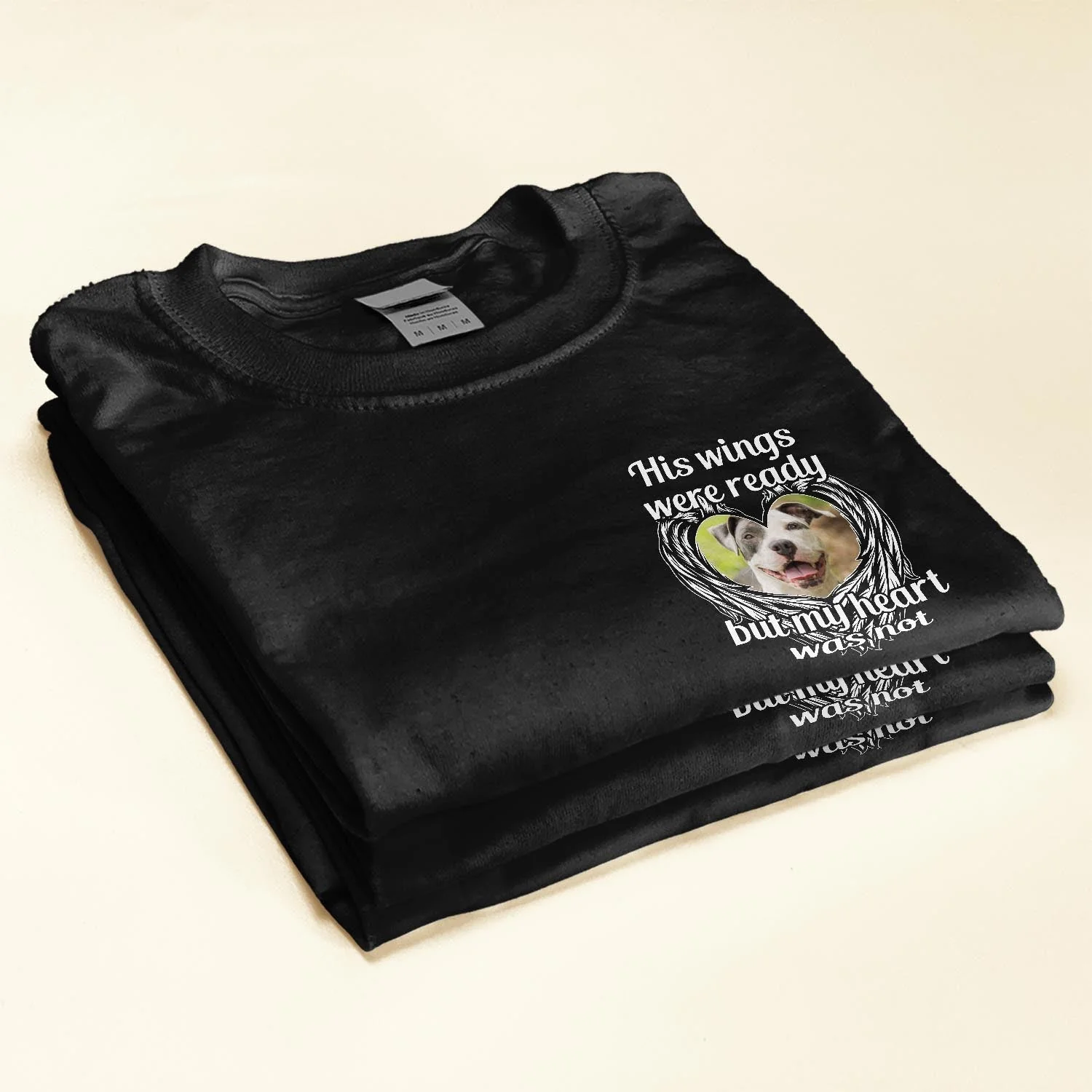 His Wings Were Ready - Personalized Photo Shirt - Image 3
