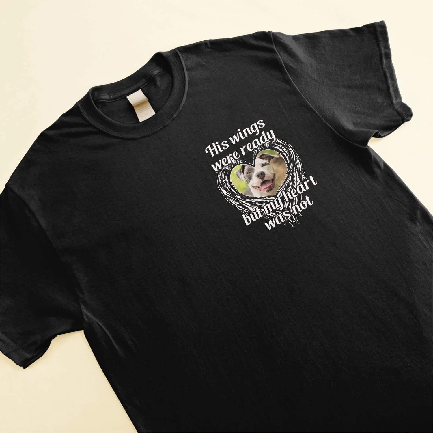 His Wings Were Ready - Personalized Photo Shirt - Image 4