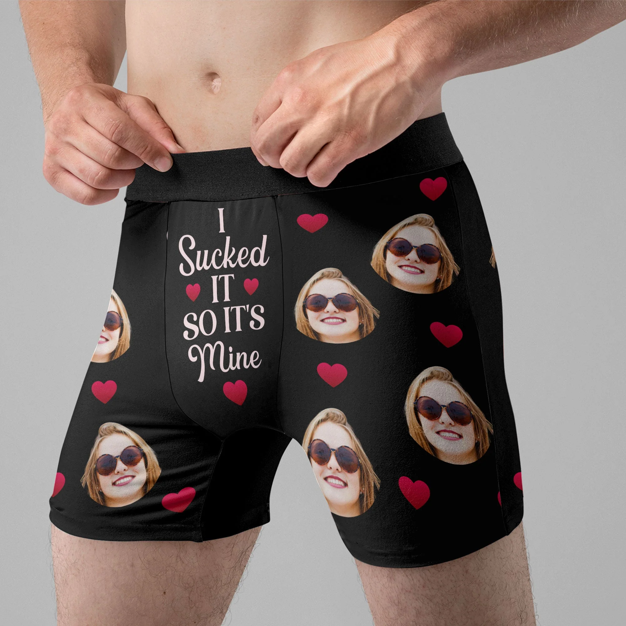 I Sucked It - Personalized Photo Men's Boxer Briefs - Underwear with Face - Gift For Husband - Image 5
