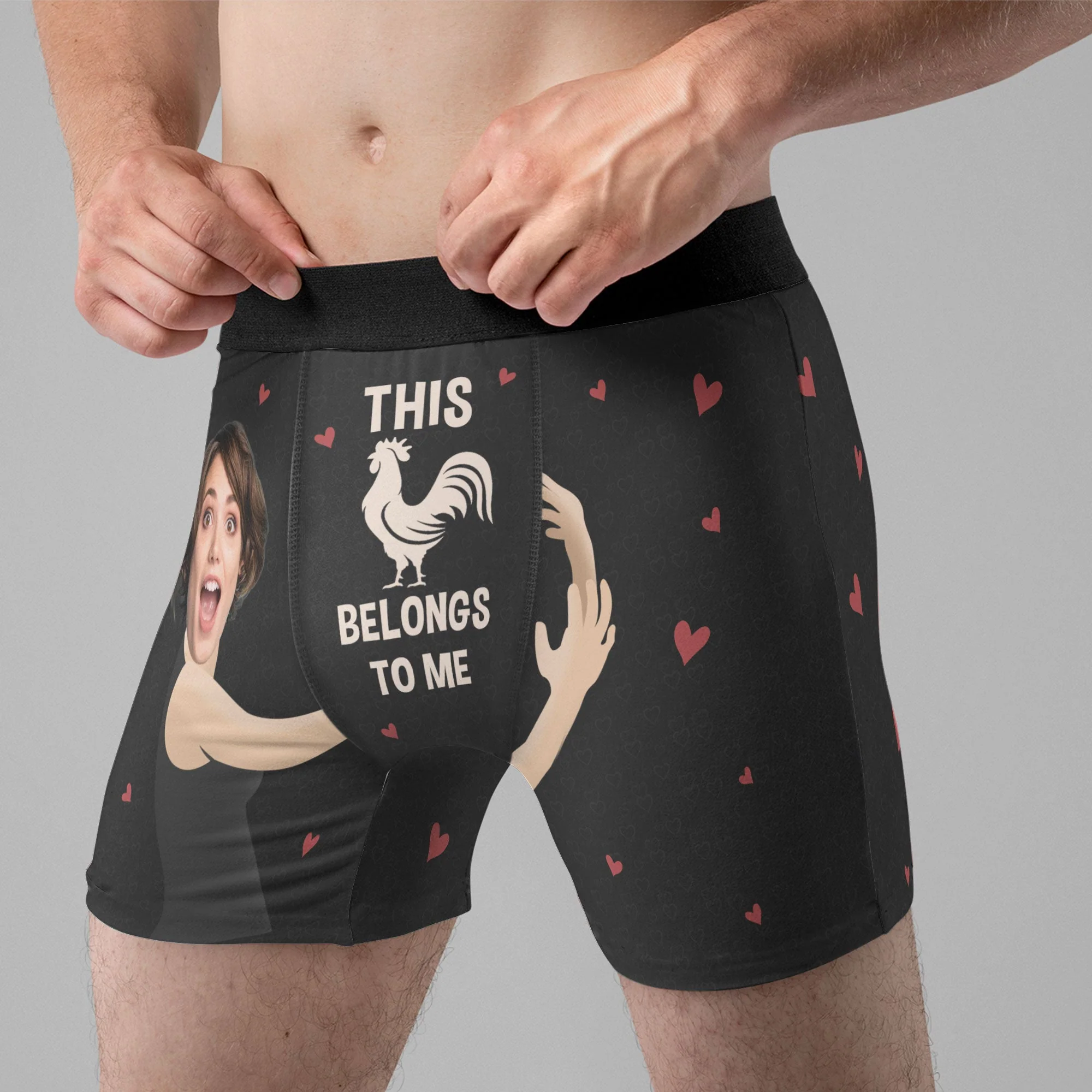 It Belongs To Me - Personalized Photo Men's Boxer Briefs - Anniversary Gifts For Men, Husband, Him, Boyfriend - Image 2