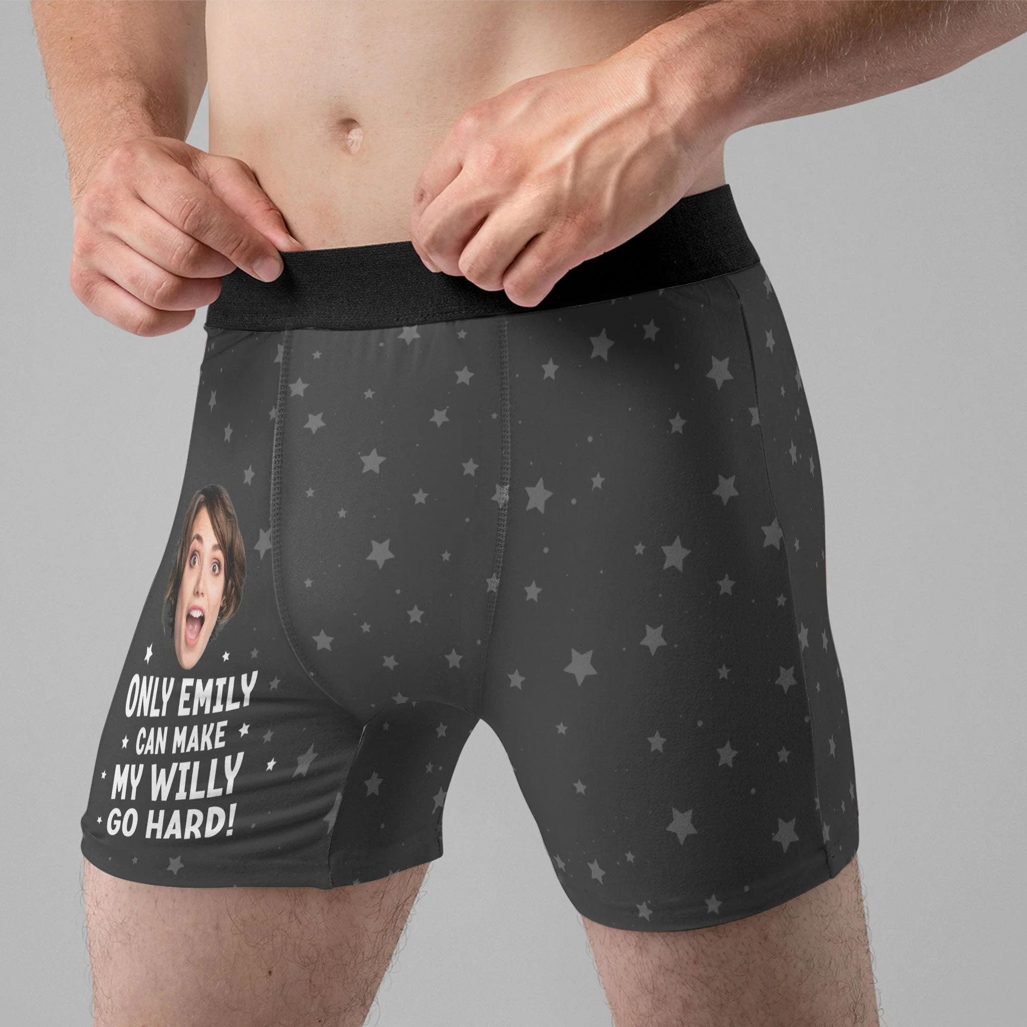Make My Willy Go Hard - Personalized Photo Men's Boxer Briefs - Loving, Valentine Gift For Husband, Boyfriend, Life Partner, Lover - Image 5