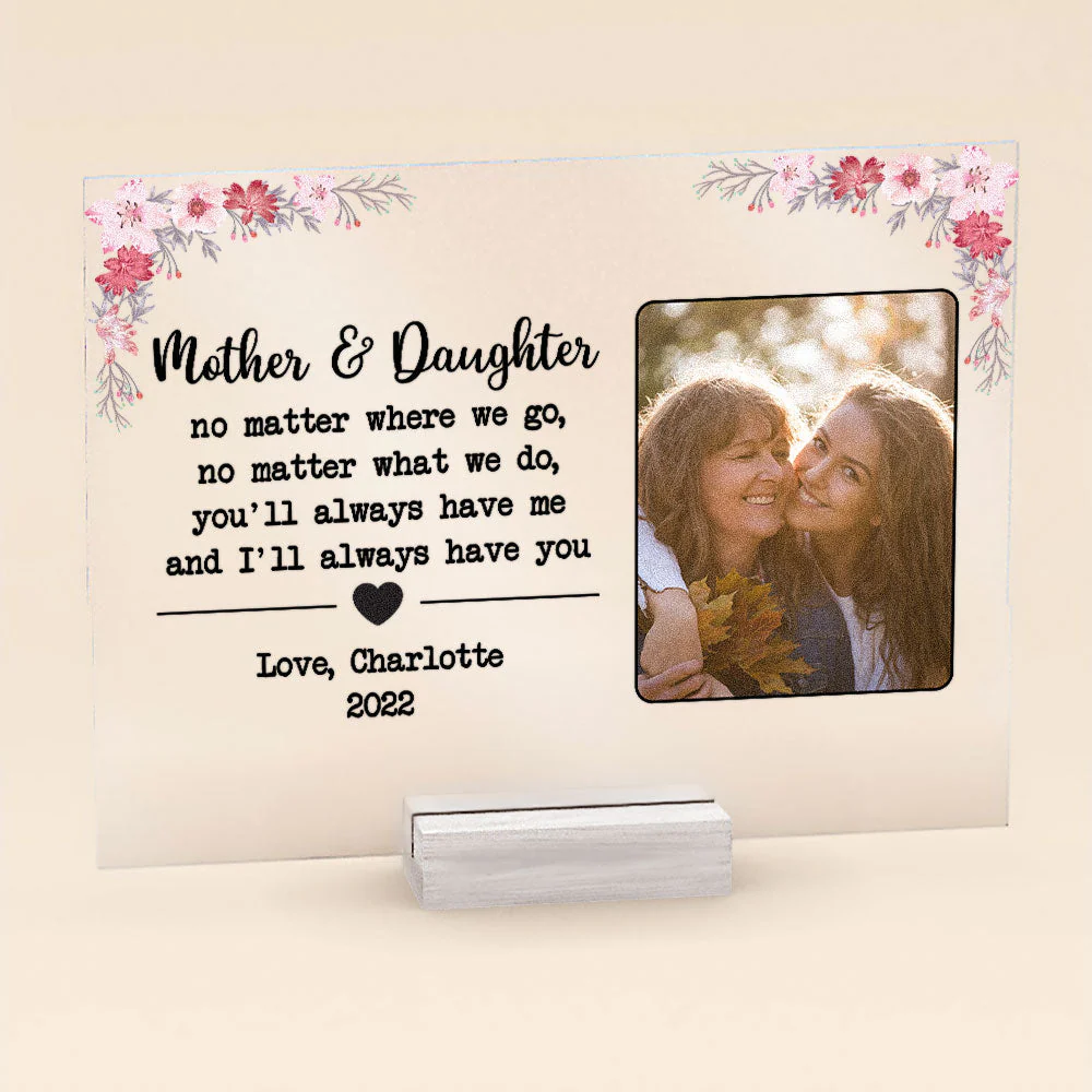 Mother & Daughter - Personalized Acrylic Photo Plaque - Image 4