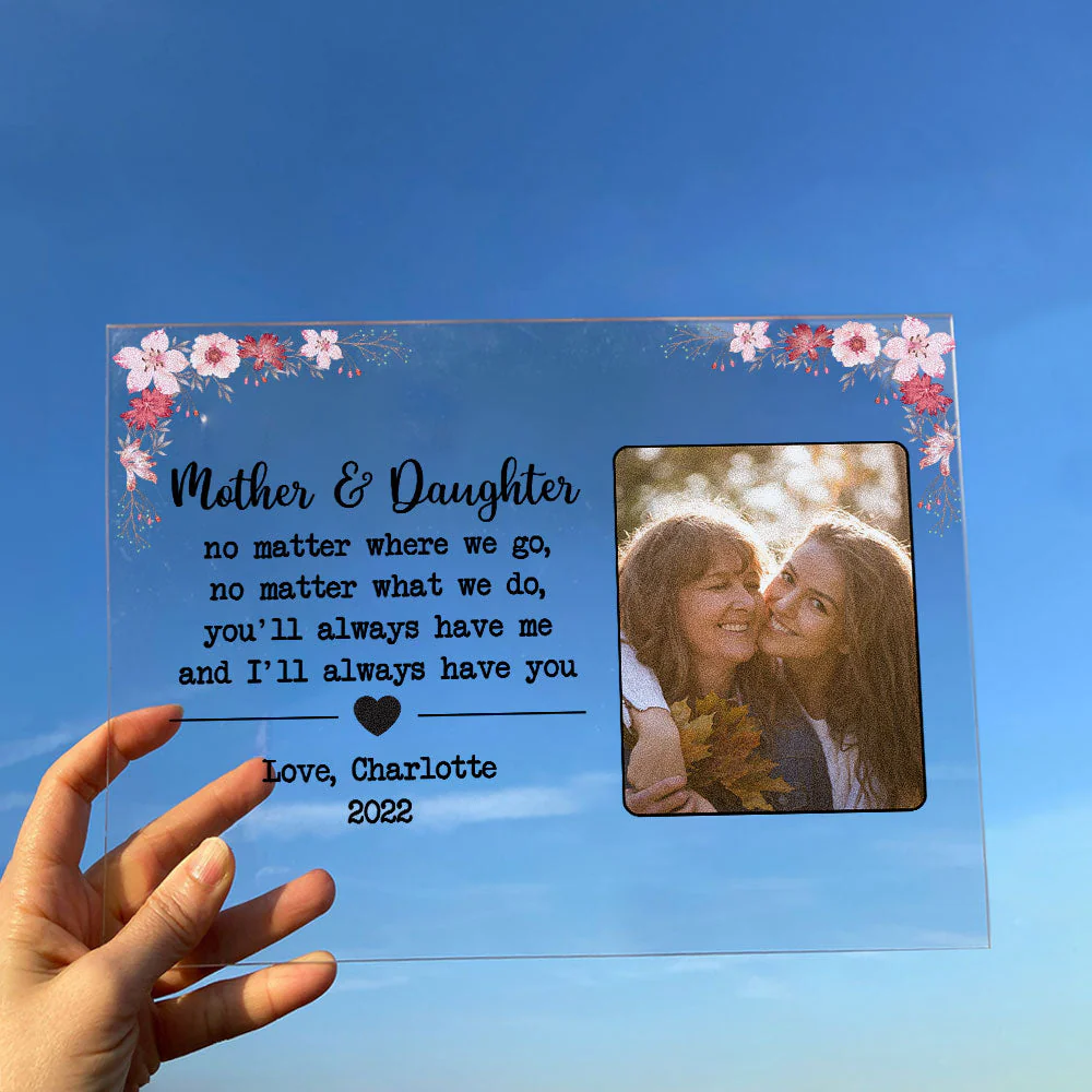 Mother & Daughter - Personalized Acrylic Photo Plaque - Image 5
