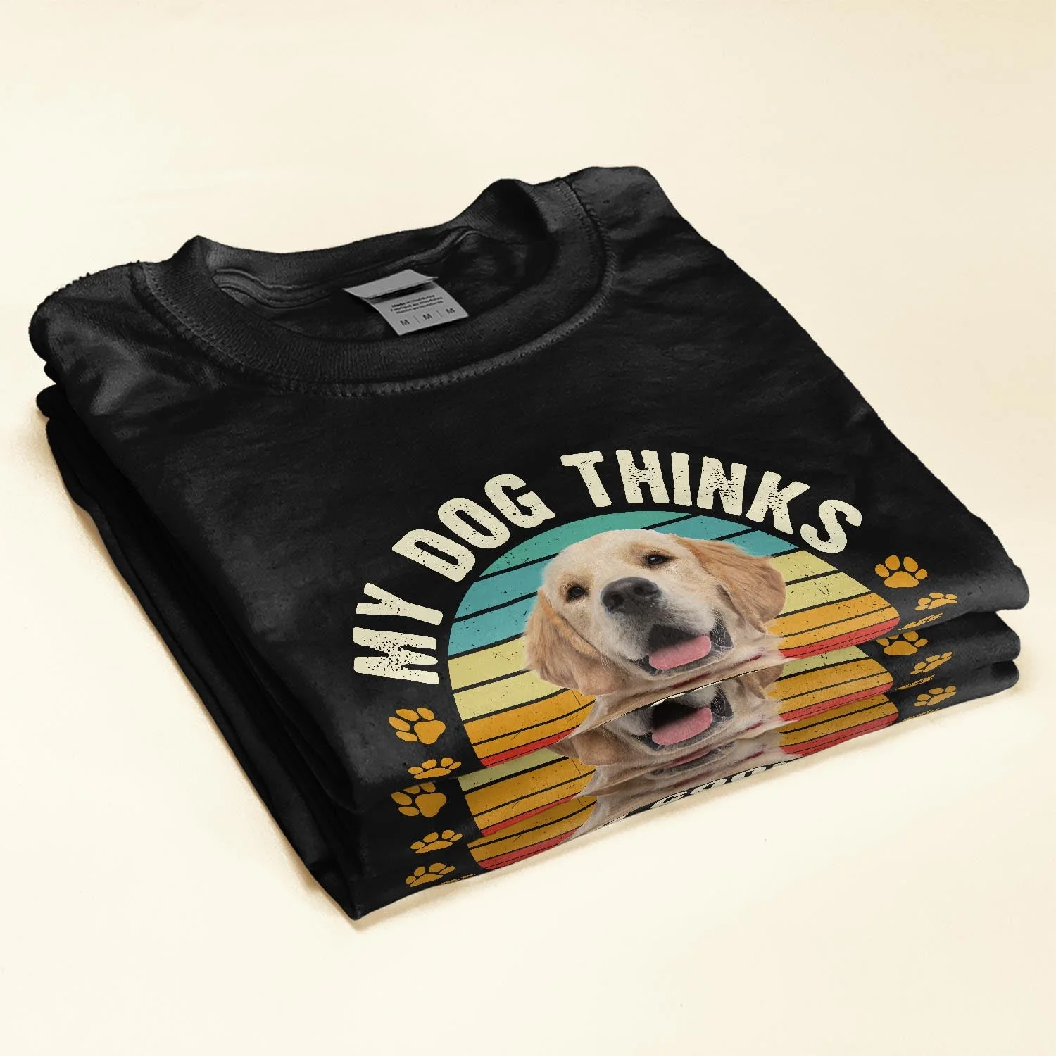 My Dog Thinks I'm Cool - Personalized Photo Shirt - Image 3