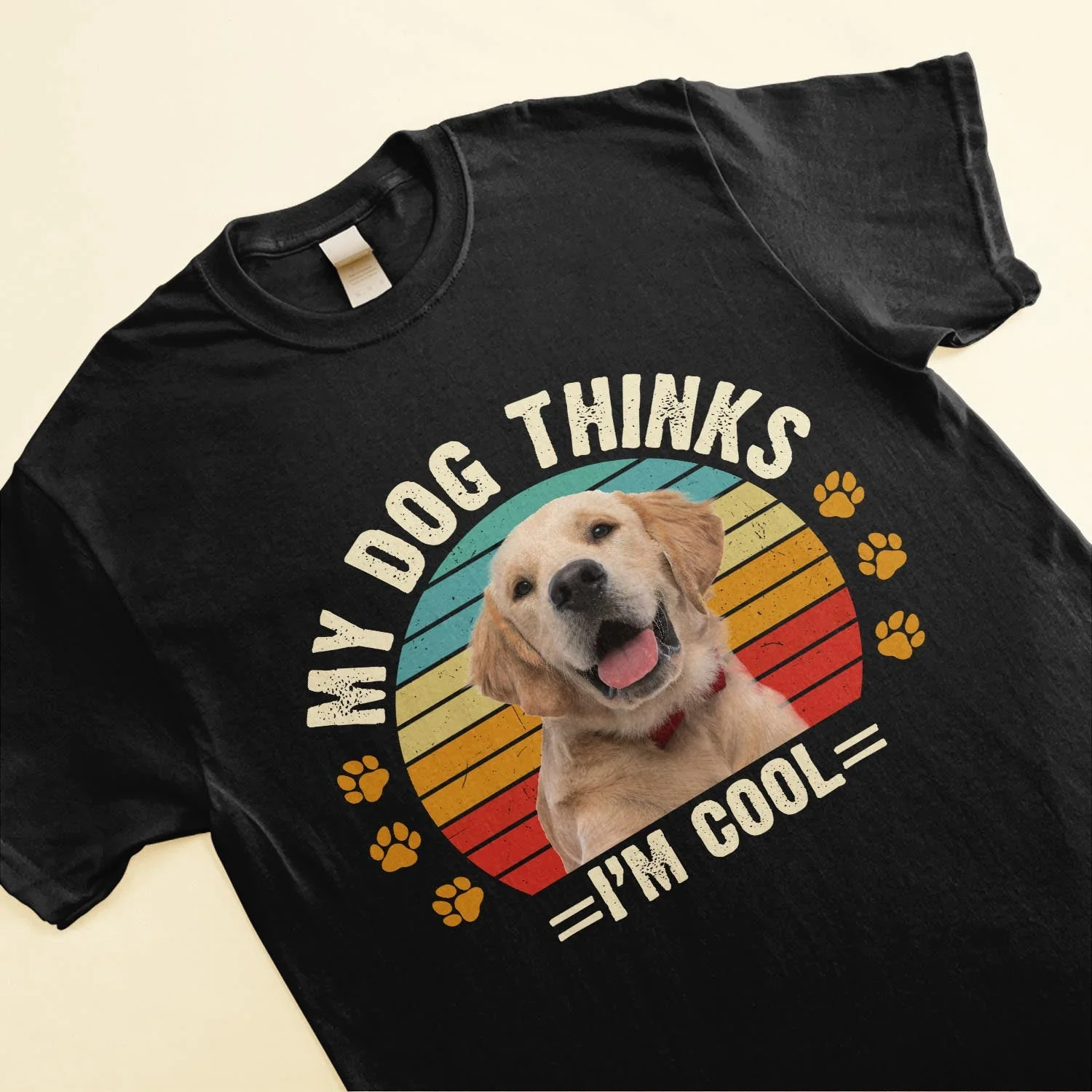 My Dog Thinks I'm Cool - Personalized Photo Shirt - Image 4