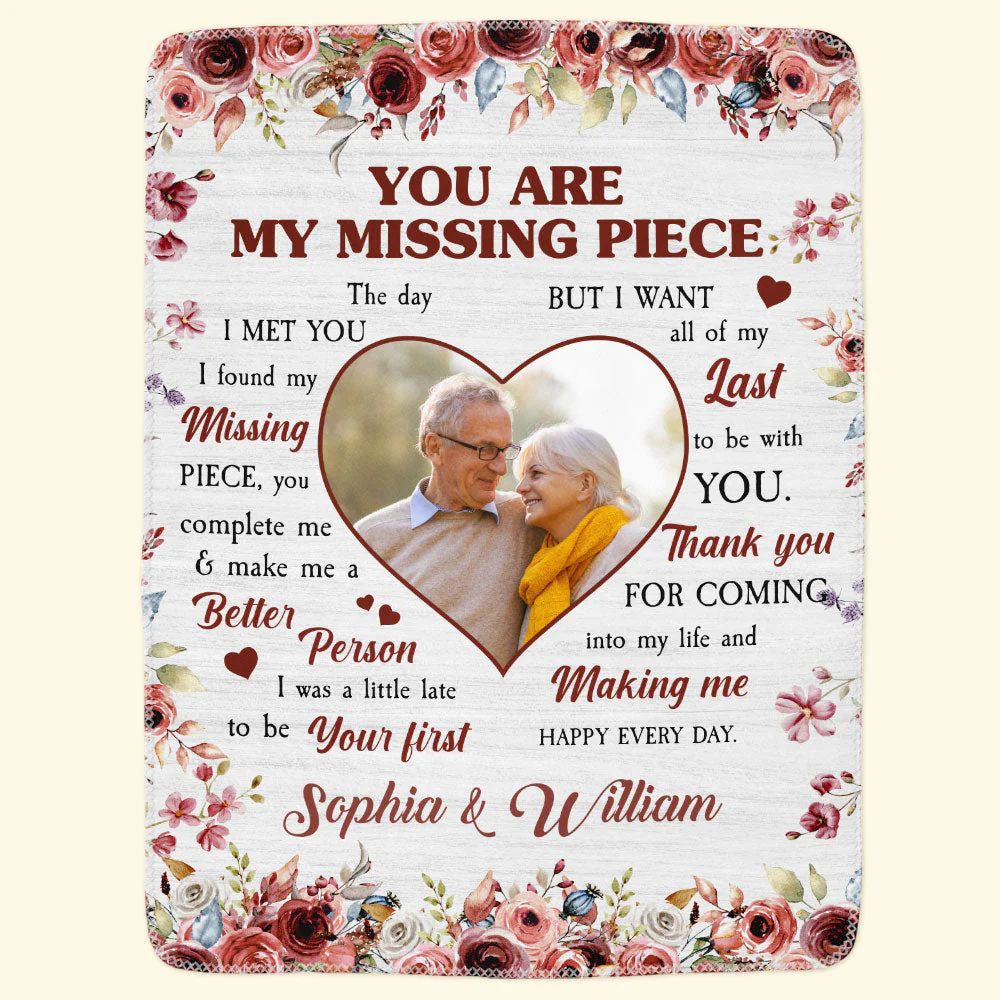 My Missing Piece - Personalized Photo Blanket - Image 2