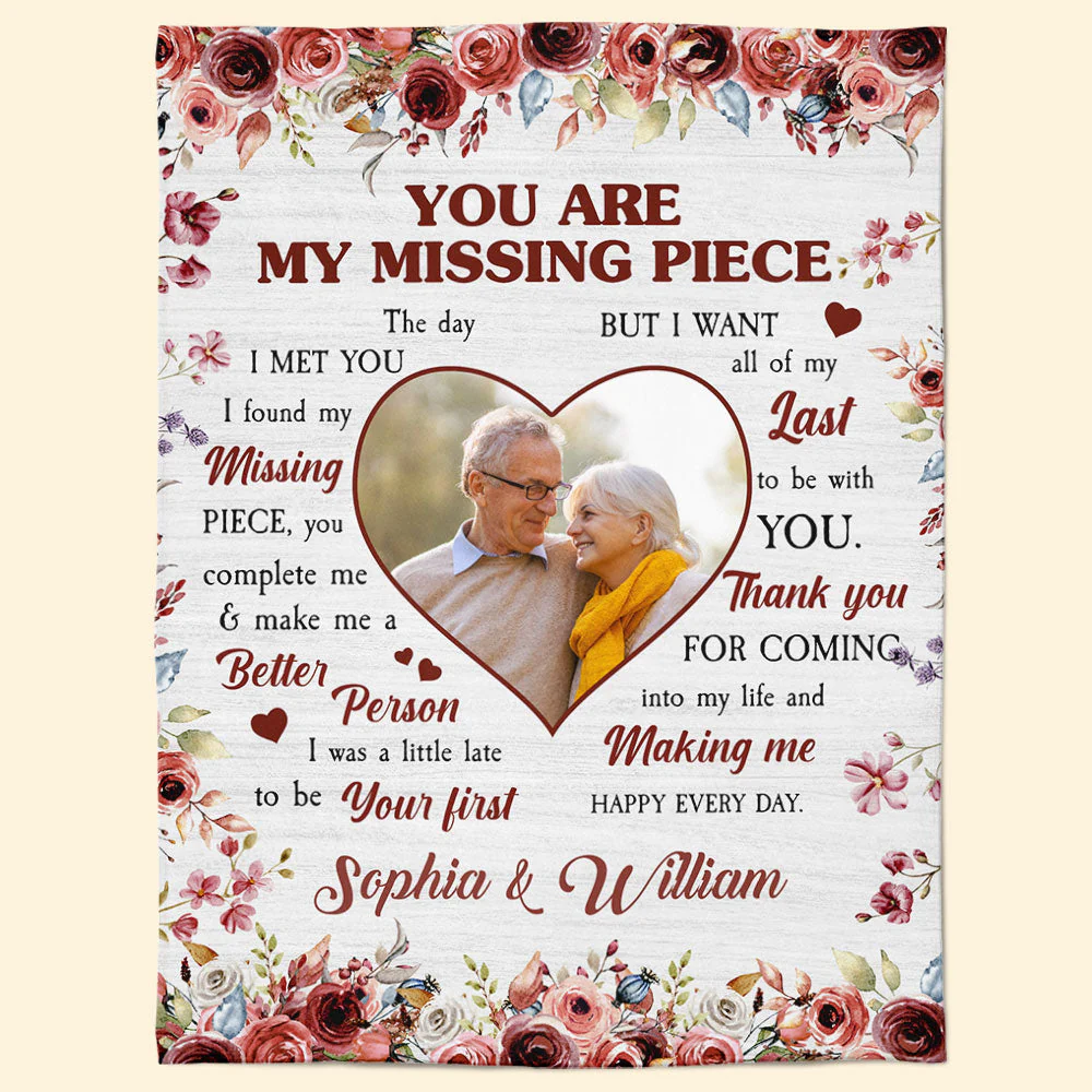 My Missing Piece - Personalized Photo Blanket - Image 7