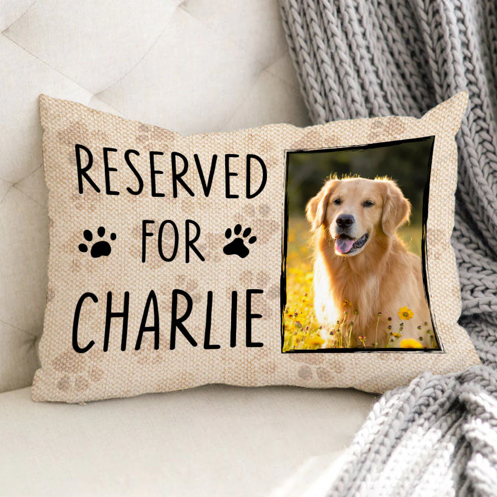 Reserved For The Pet - Personalized Photo Toddler Pillow - Image 4