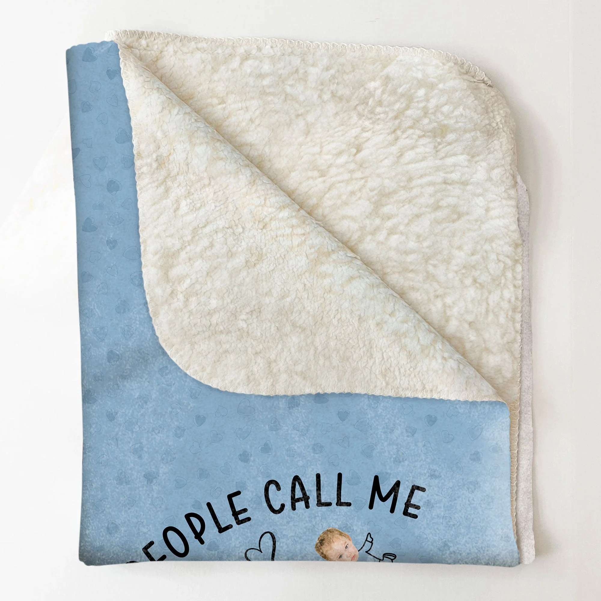 This Is How My Favorite People Call Me - Personalized Photo Blanket - Image 4