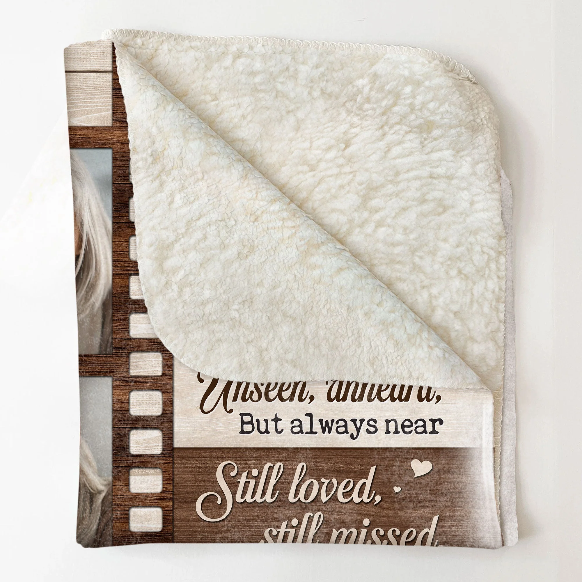 Those We Love Don't Go Away - Personalized Photo Blanket - Birthday, Loving Gift For Family Members With Lost One - Image 5