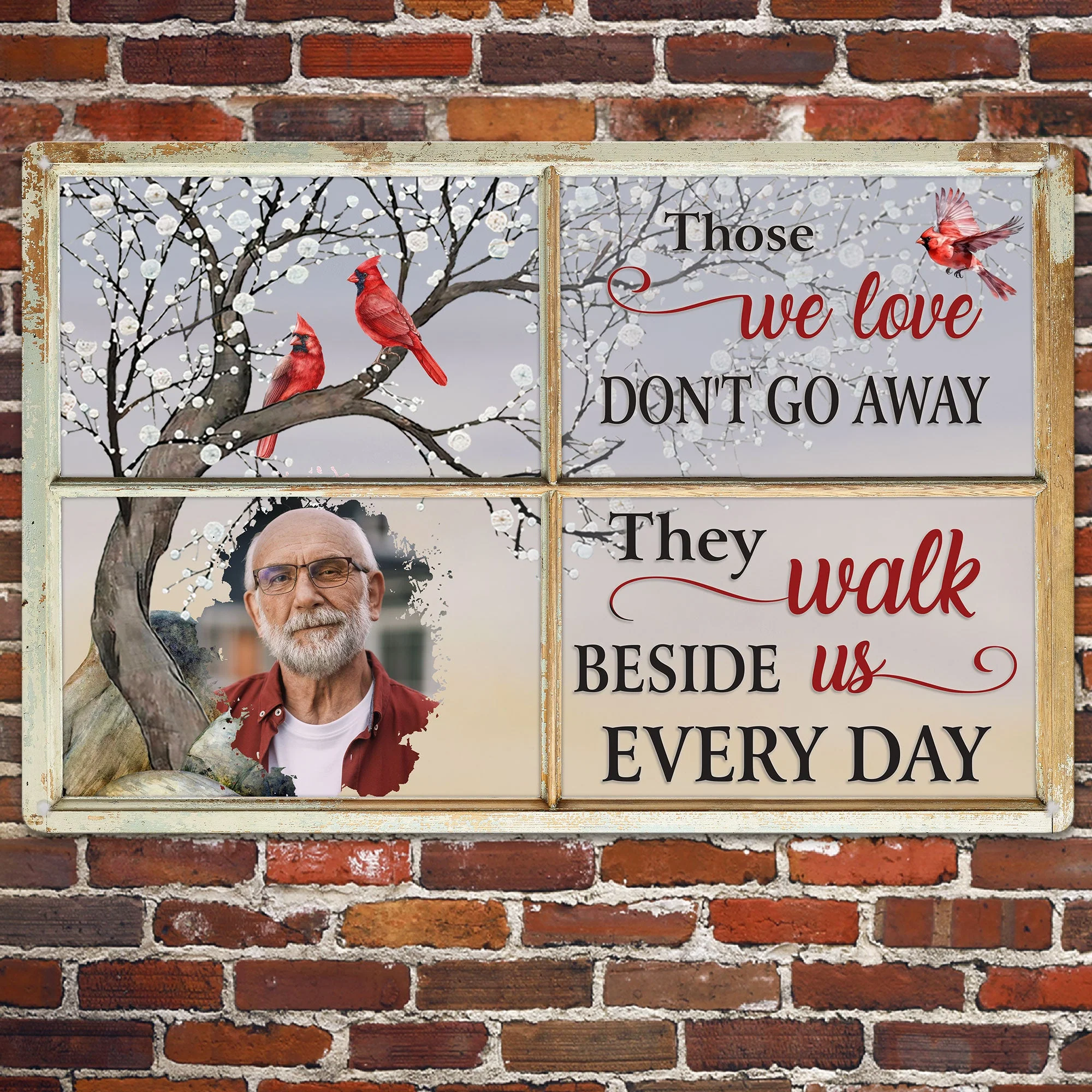 Those We Love Don't Go Away - Personalized Metal Photo Sign - Image 3