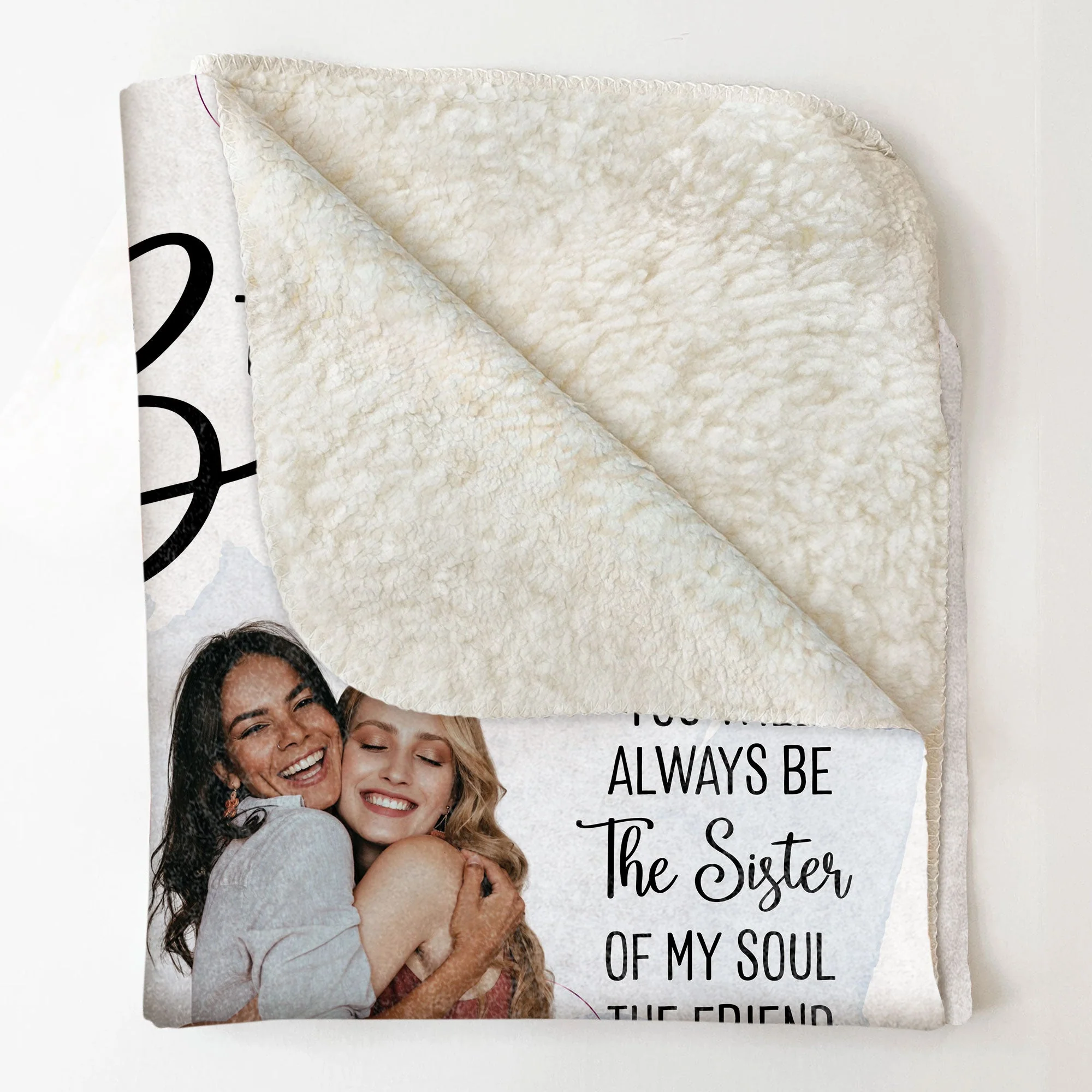 You Are The Sister I Got Choose - Personalized Friend Photo Blanket - Image 5