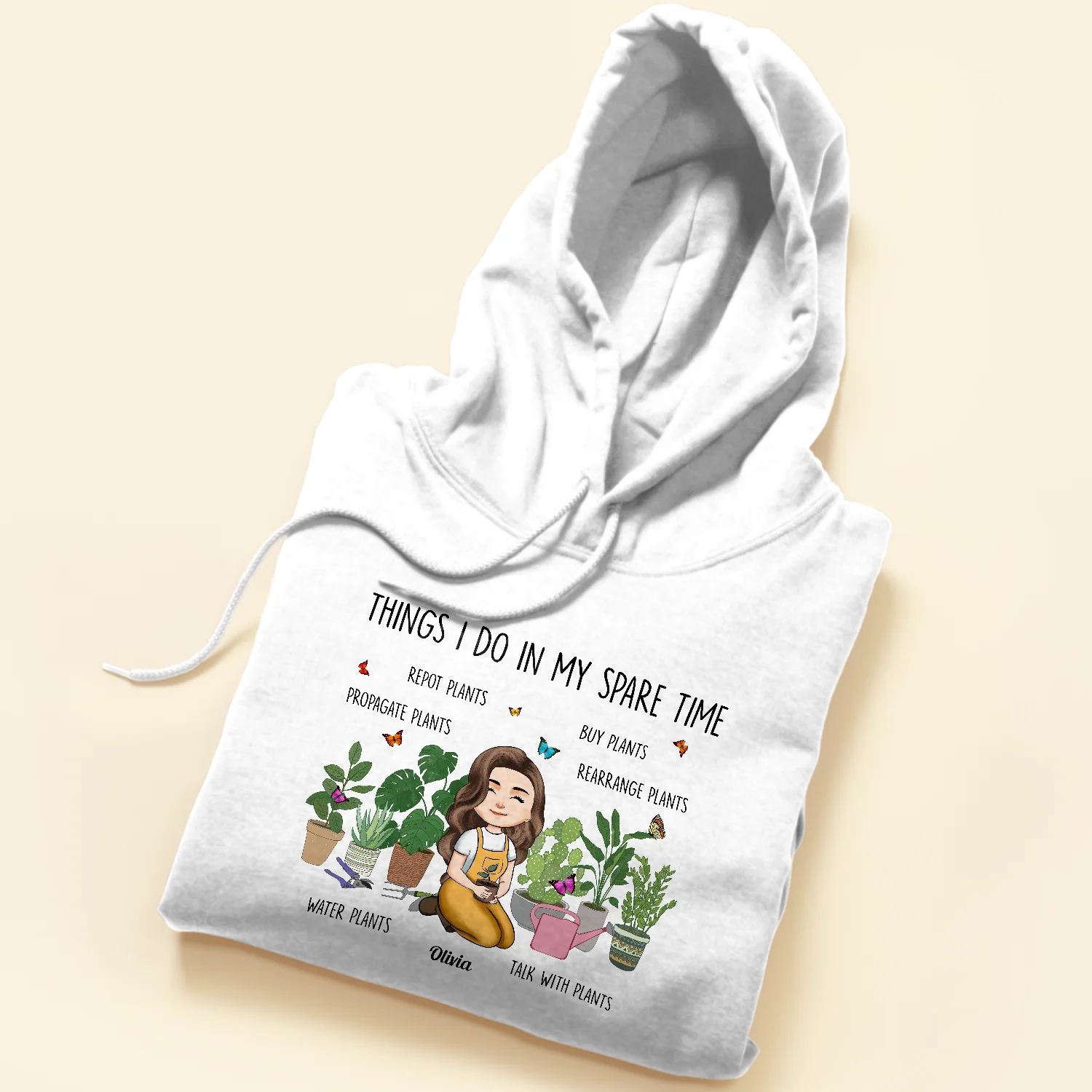Plant Lady In Spare Time - Personalized Shirt - Image 5