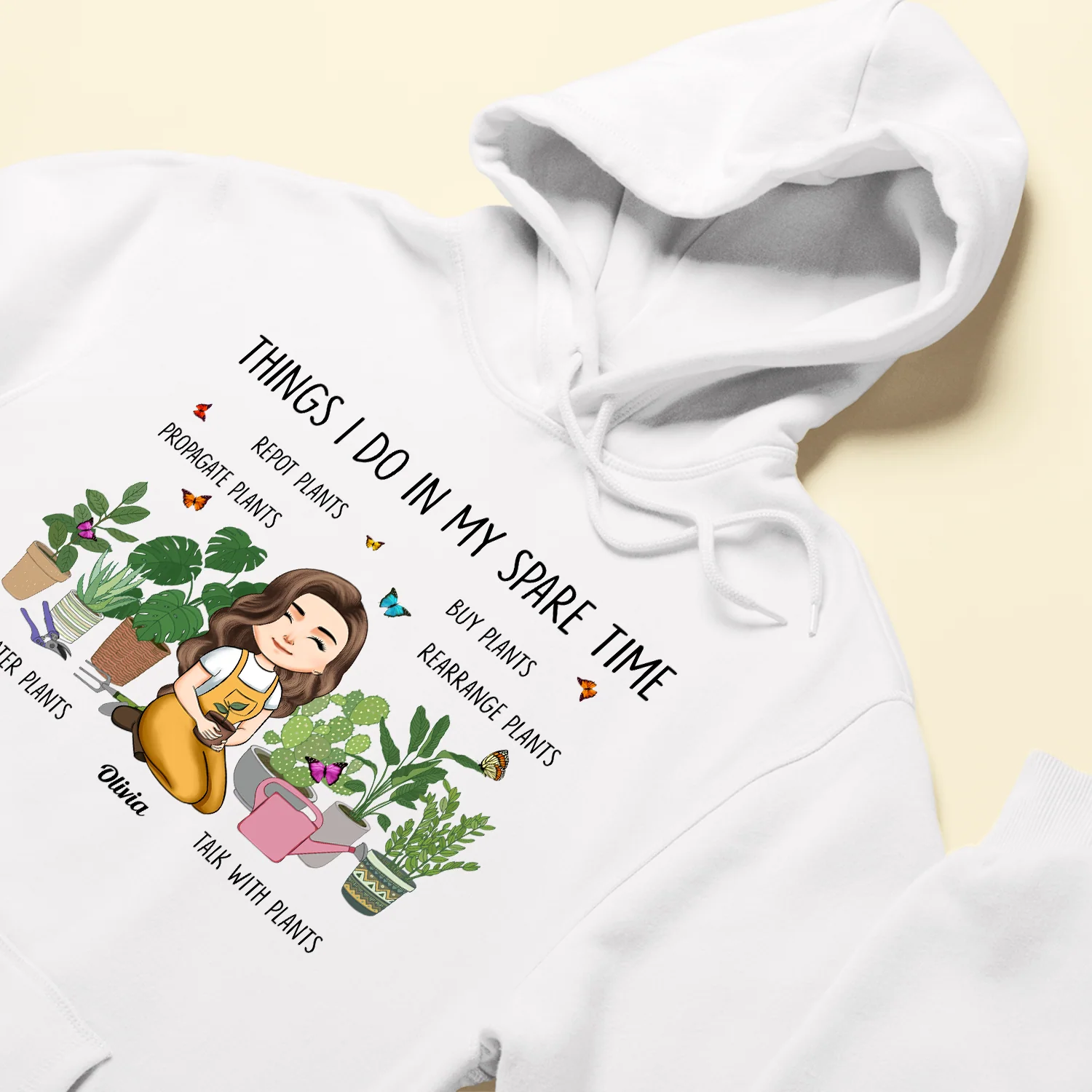Plant Lady In Spare Time - Personalized Shirt - Image 6