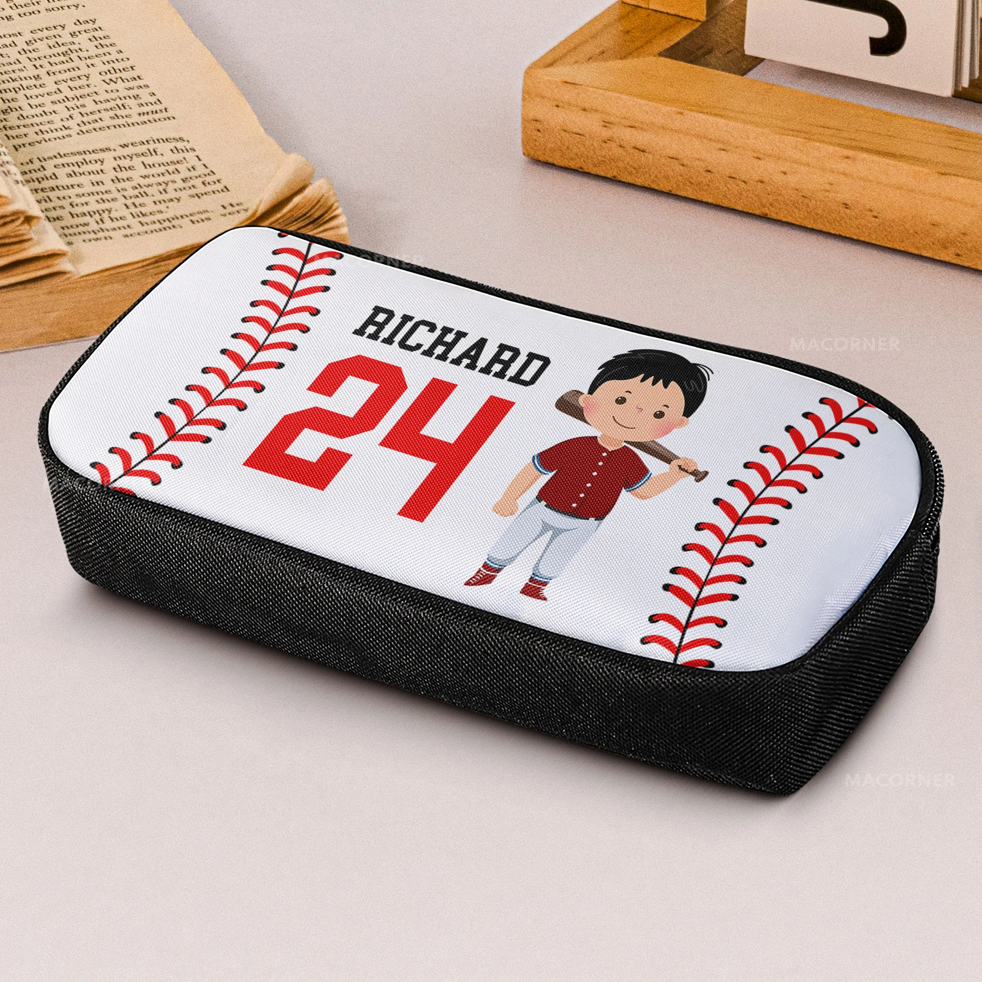 Play Hard Or Go Home - Personalized Pencil Case - Image 4