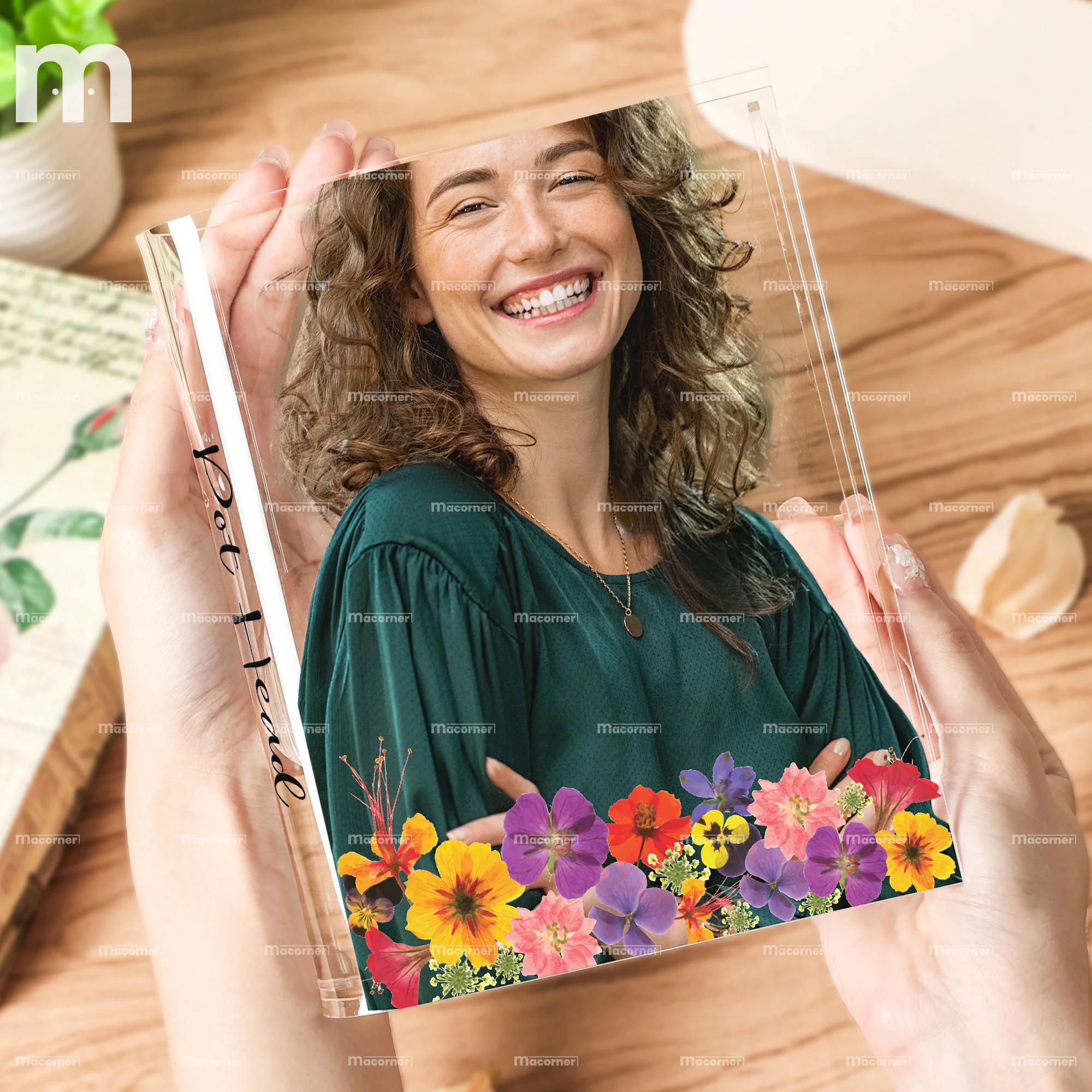 Pot Head - Personalized Photo Acrylic Book Vase - Image 5